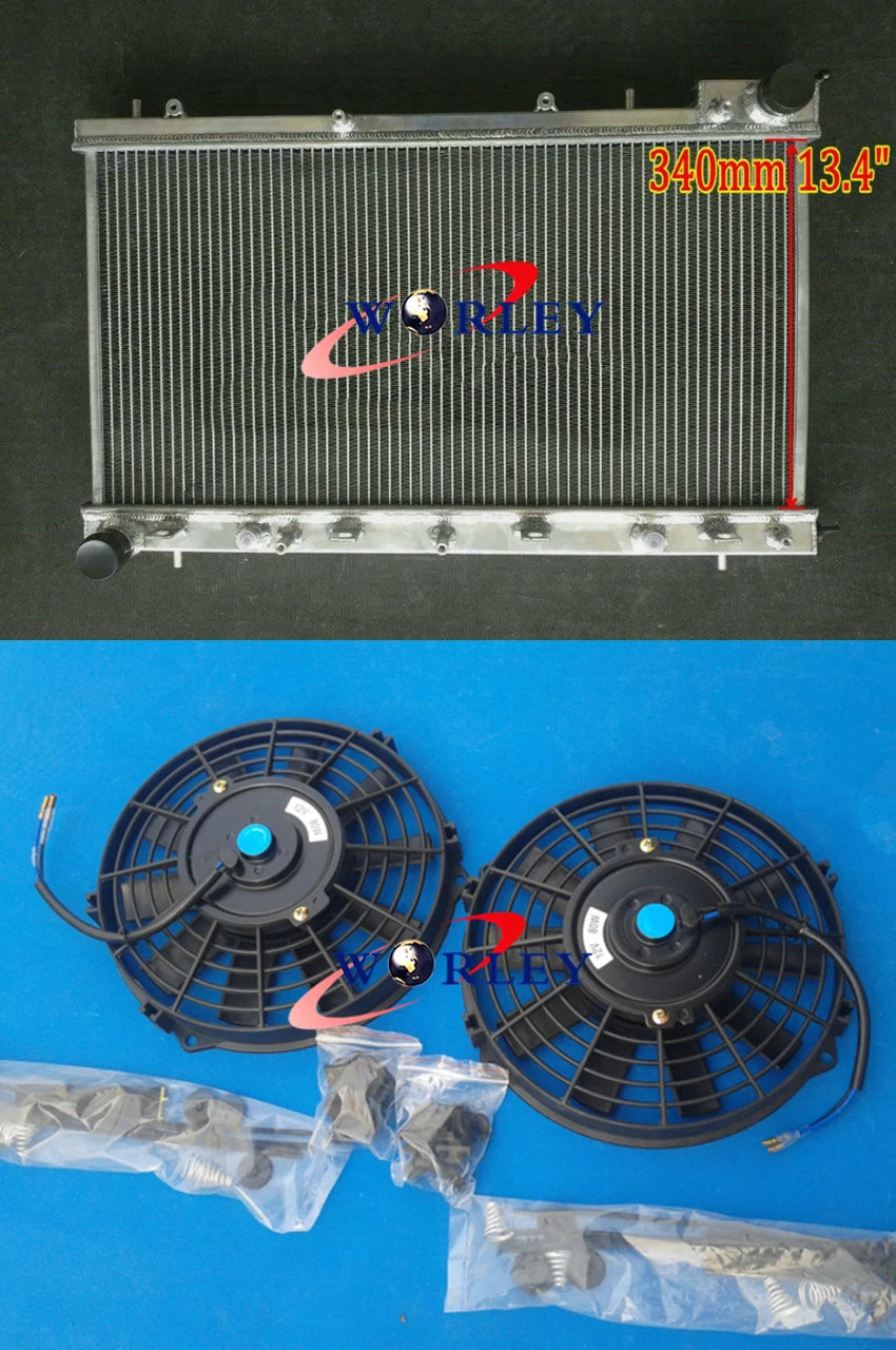 Radiator and Fans for Subaru Forester (1998–2002) Turbo 2.0L EJ205