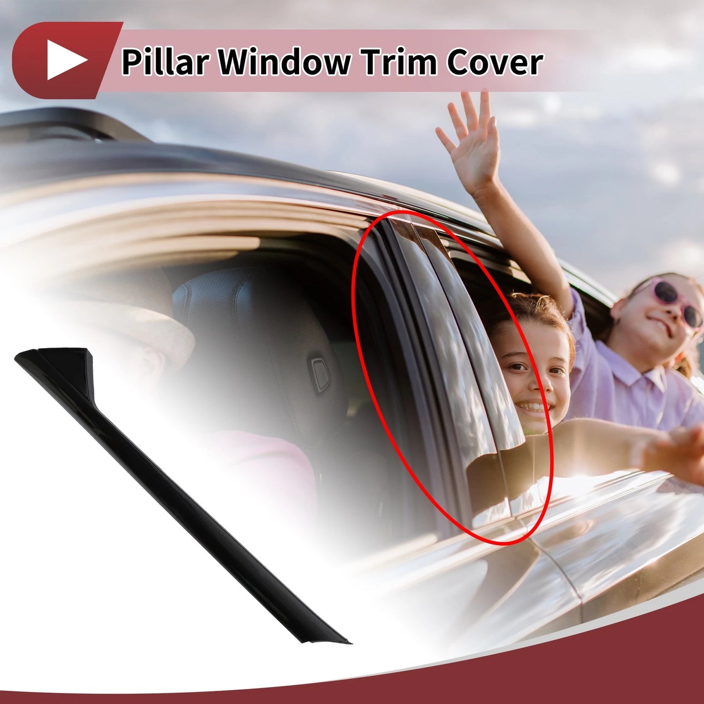Door Pillar Window Trim for Ford Explorer (2011–2019) No.BB5Z7803145AA