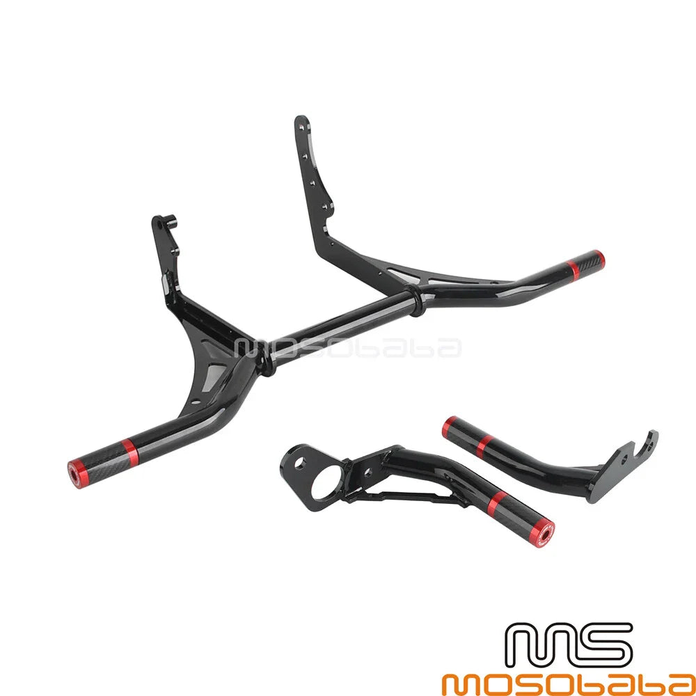 Front & Rear Engine Guard Crash Bar for Harley Softail Low Rider (2007-2023)