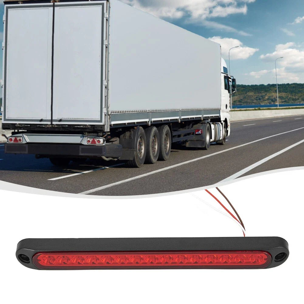 15LED Red Sealed Truck Trailer Strip Brake Tail Light Bar