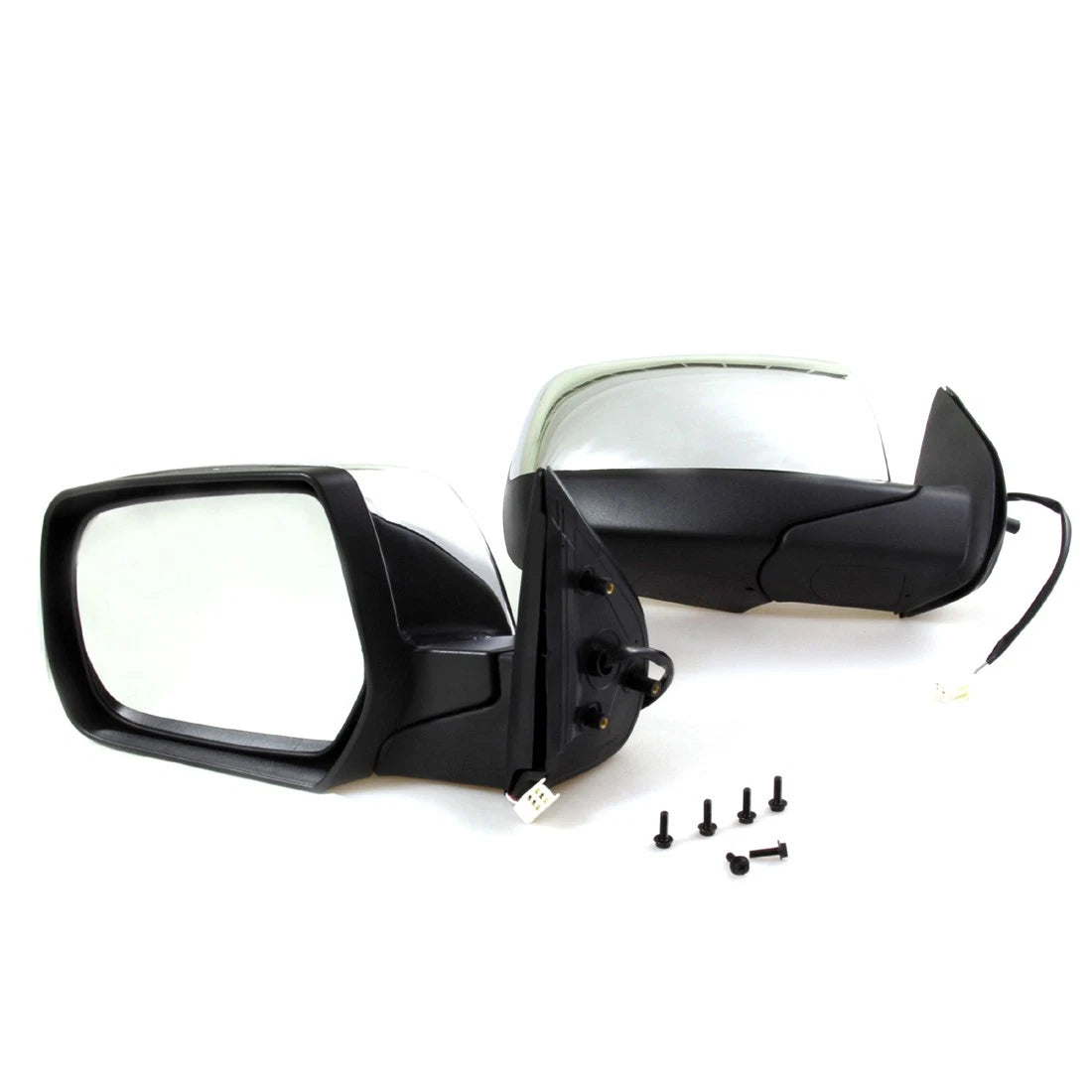 Set of 2 Electric Chrome Door Mirrors for Mazda BT-50 (2006–2011)
