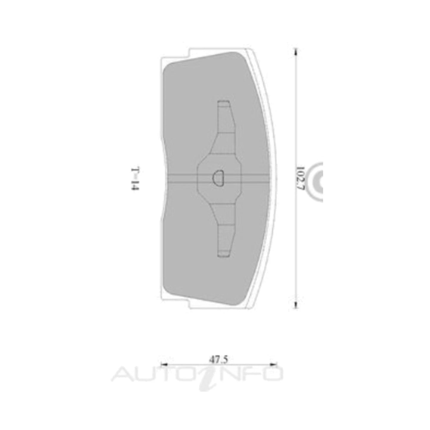 Front Disc Brake Pads Set for Daihatsu Applause (1989–1999) FWD