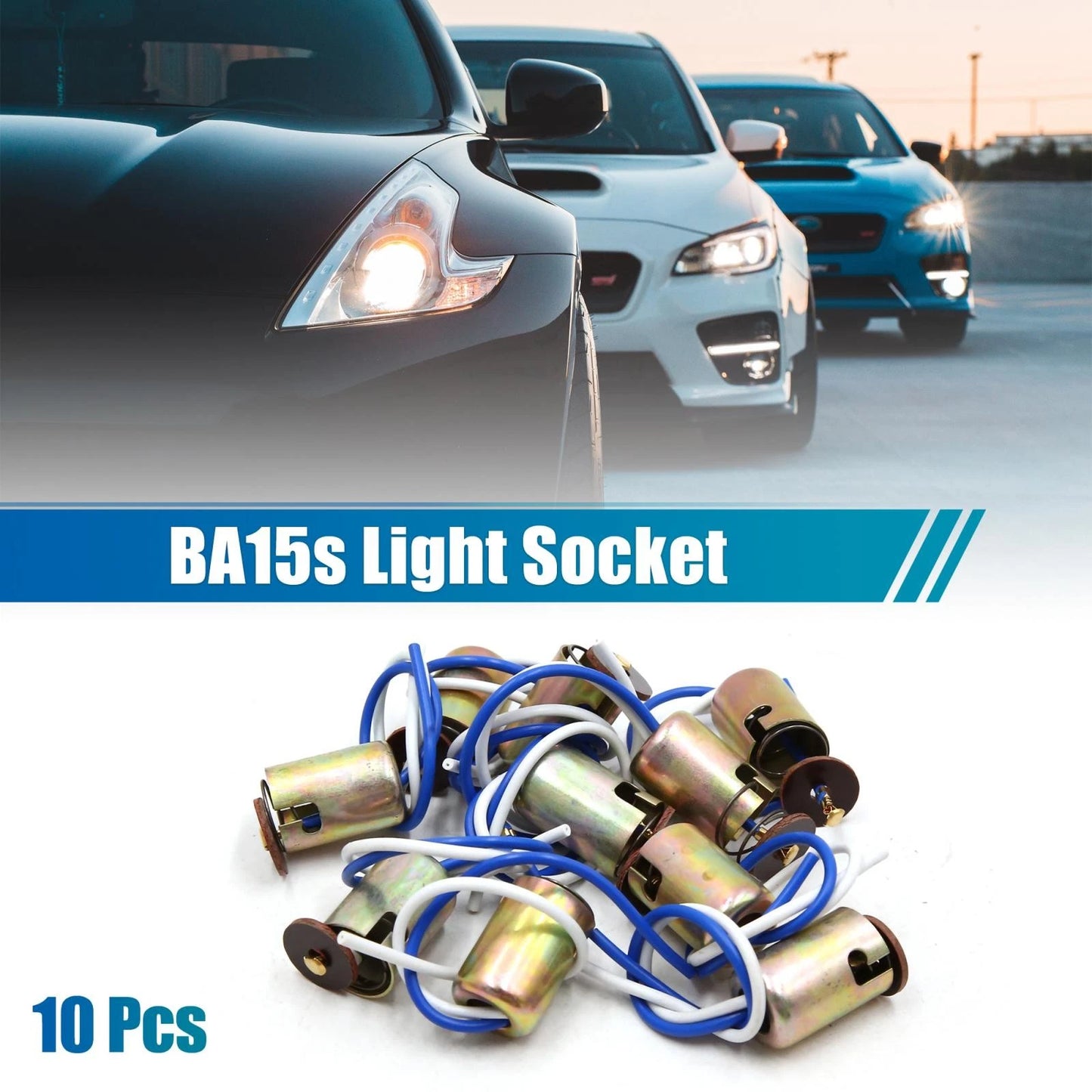 10pcs BA15S LED Light Bulb Socket Holder for Car Wiring Harness