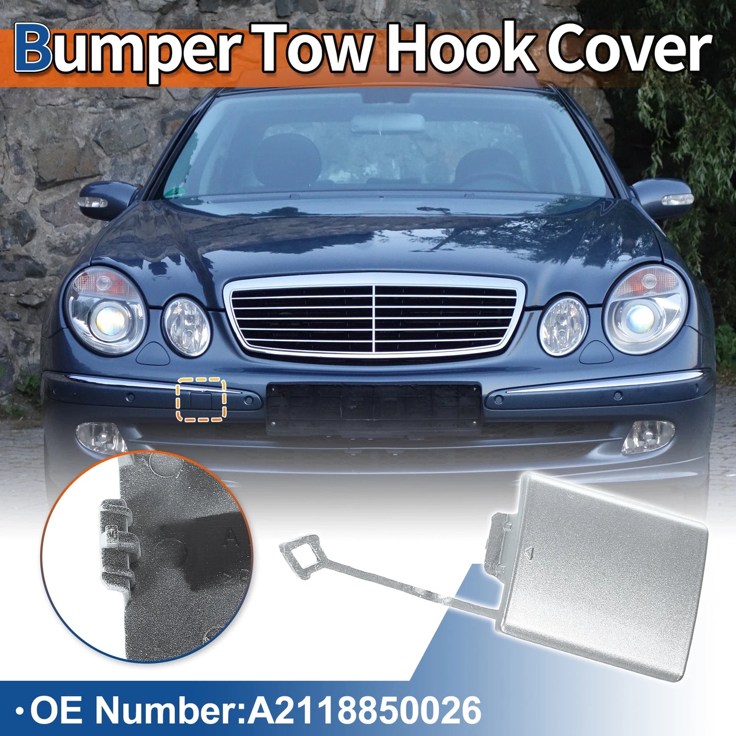 Tow Hook Cover for Mercedes-Benz (A2118850026)