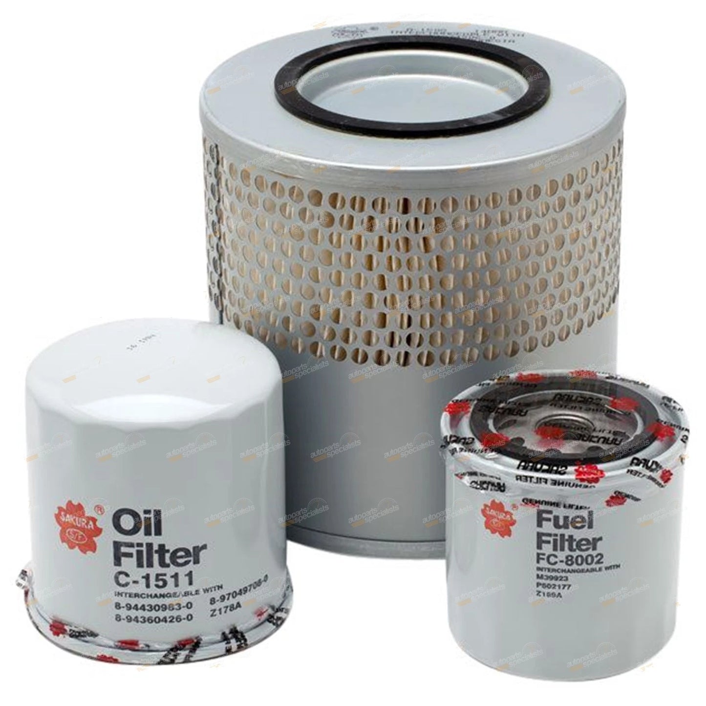 Air Oil Fuel Filter Kit for Holden Rodeo (1990–2003)
