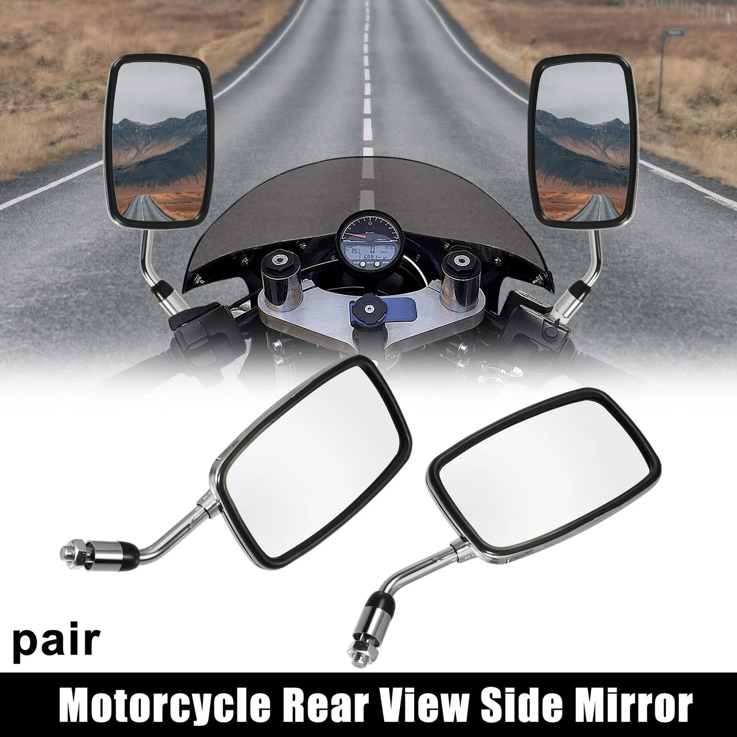 1 Pair 10mm Rearview Side Mirrors for Honda CB400SF (1992–2007)