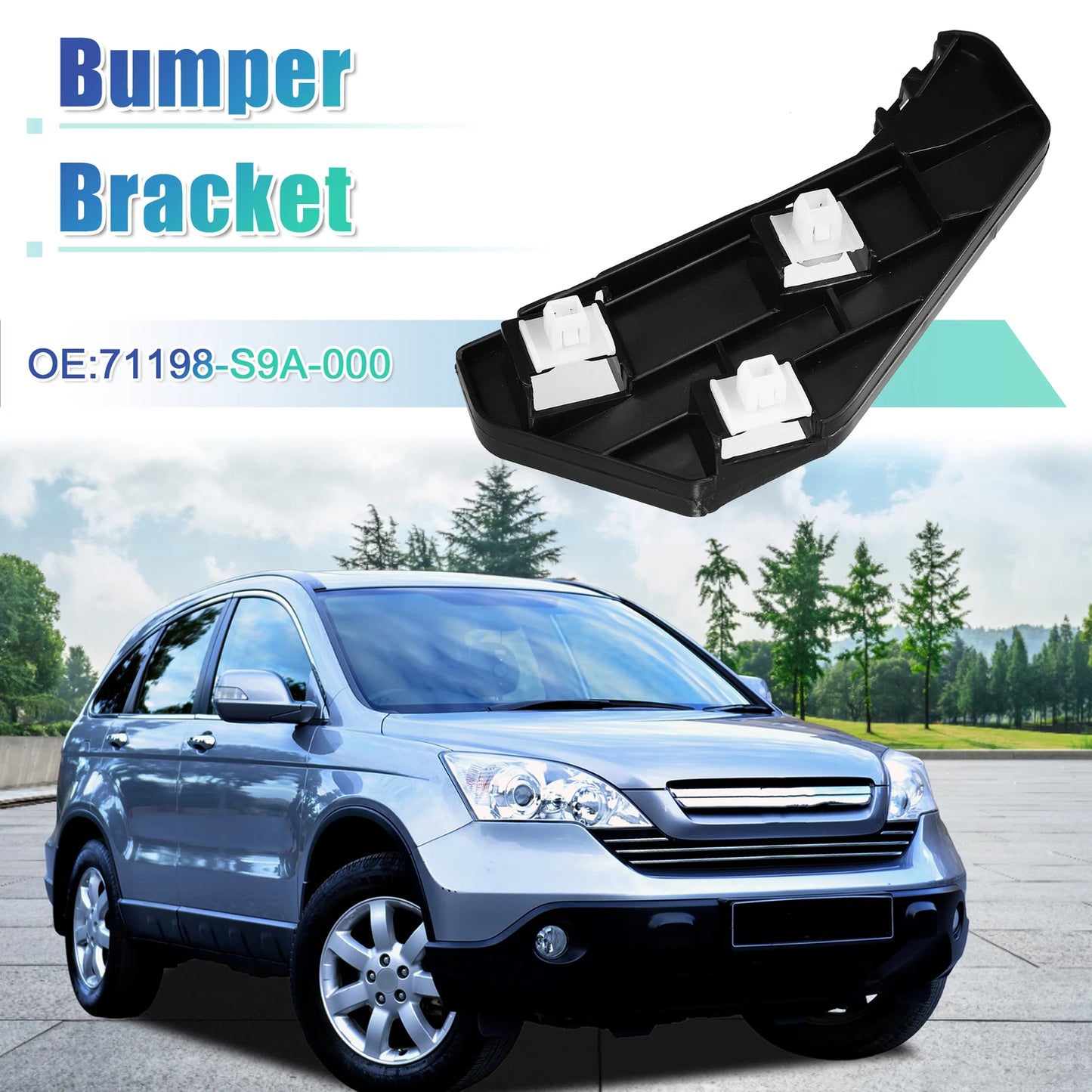 Left Front Bumper Bracket for Honda CR-V (2002–2006) NO.71198-S9A-000