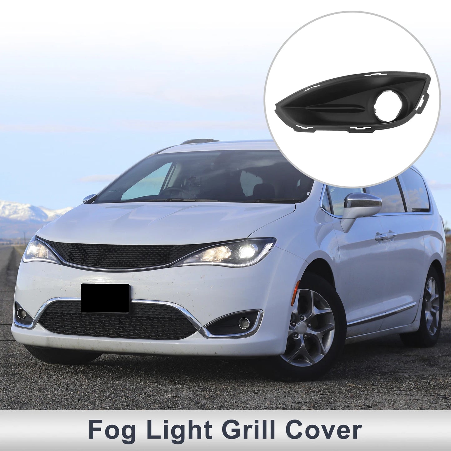 1 Pc Fog Light Grill for Chrysler Pacifica (2017–2020) No. 68229007AA