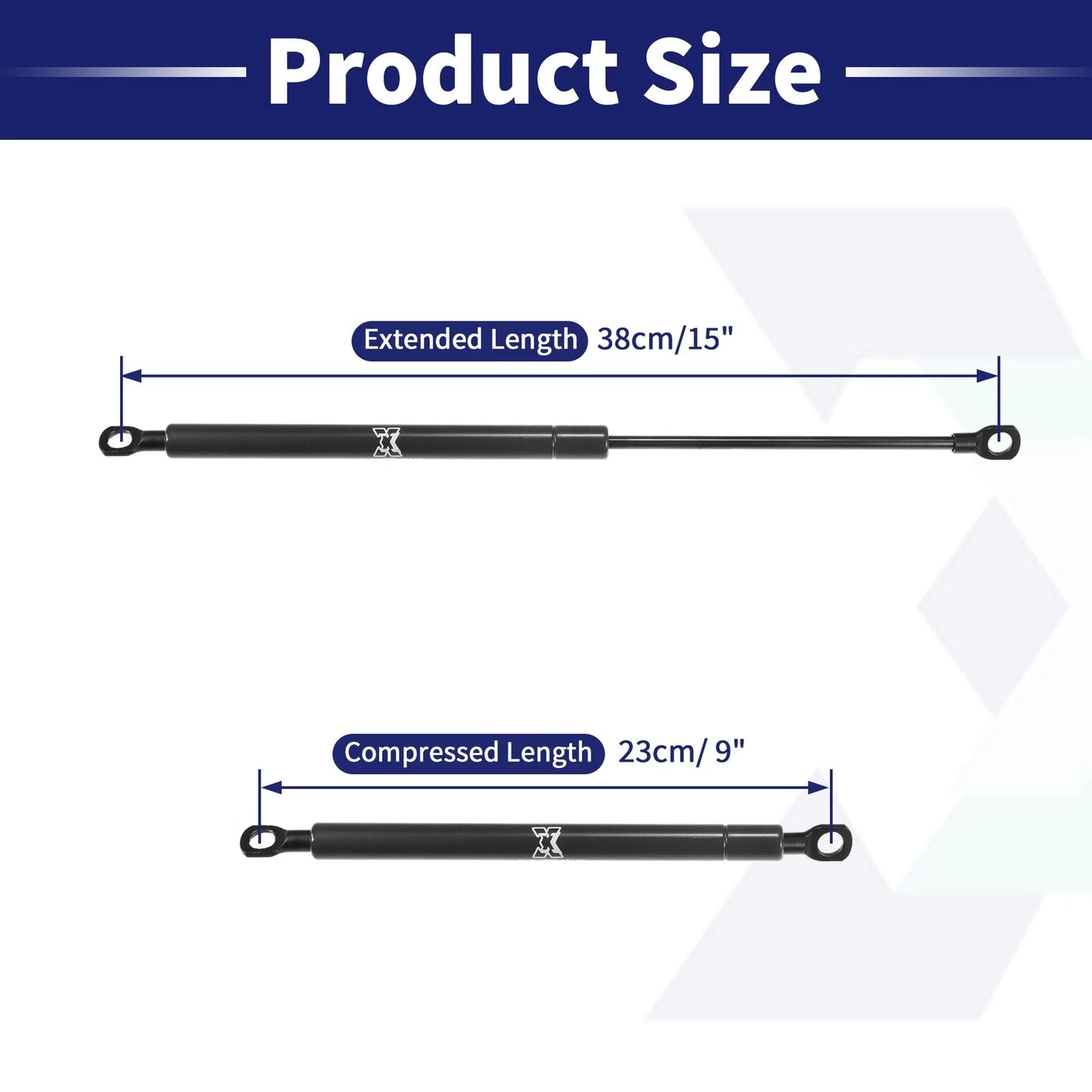 2 Pcs Lift Supports Struts Shocks Gas Spring for RV Car (15 Inch, 55 lbs)