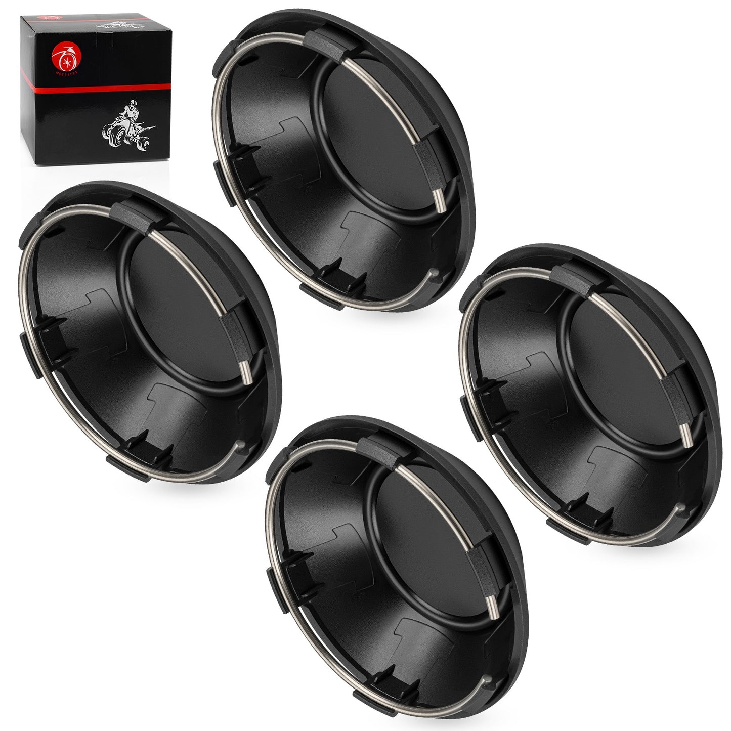 Set of 4 Center Hub Wheel Caps for Polaris RZR Turbo XP S (2019–2020)