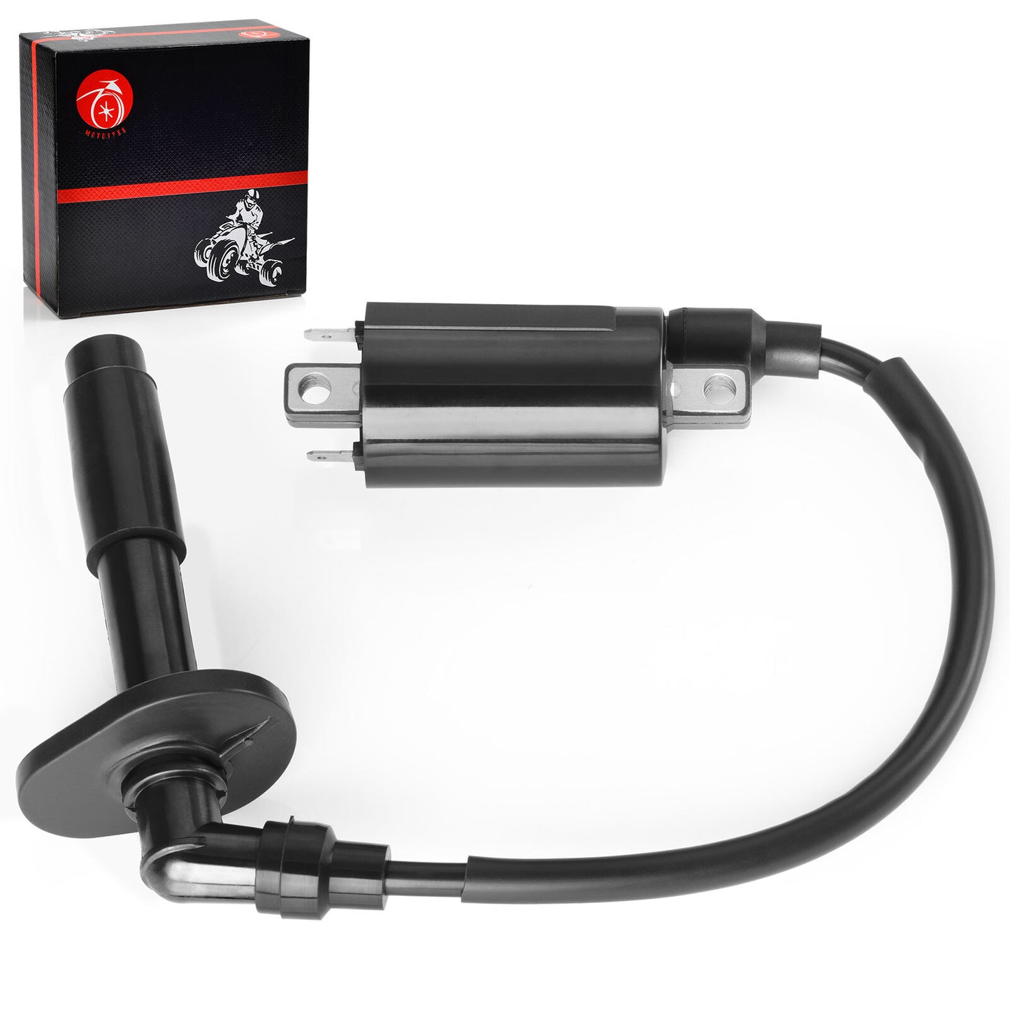 Ignition Coil & Spark Plug Cap for Kawasaki Ninja 250R (1988–2007)