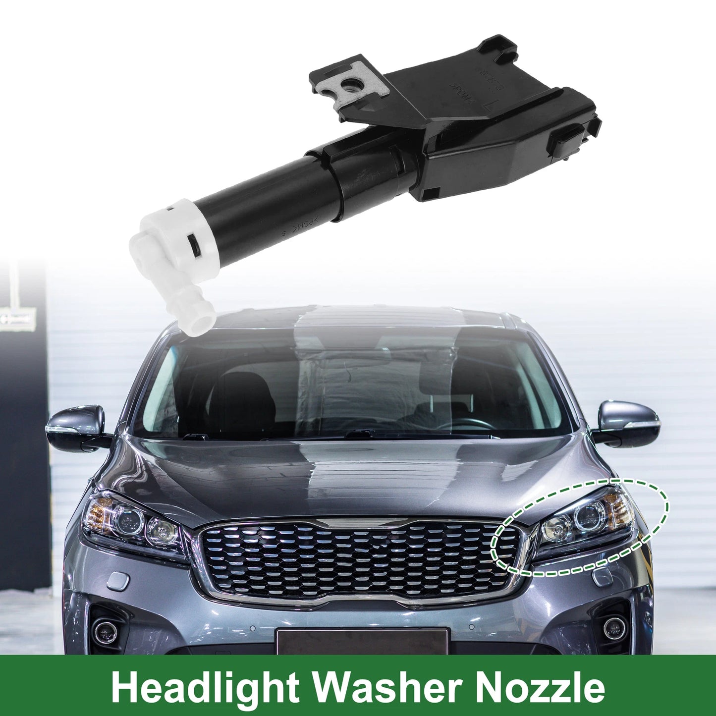 Front Driver Side Headlight Washer Nozzle for Mitsubishi Pajero V93 (2006–2015) No.MR339967