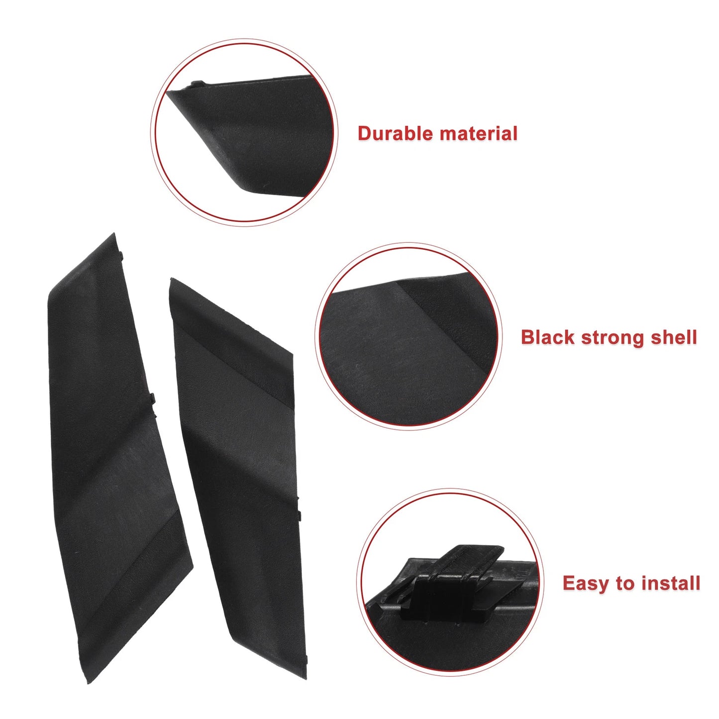 Set of 2 Front Windshield Wiper Cowl Cover Trim for Toyota Corolla (2014–2019)