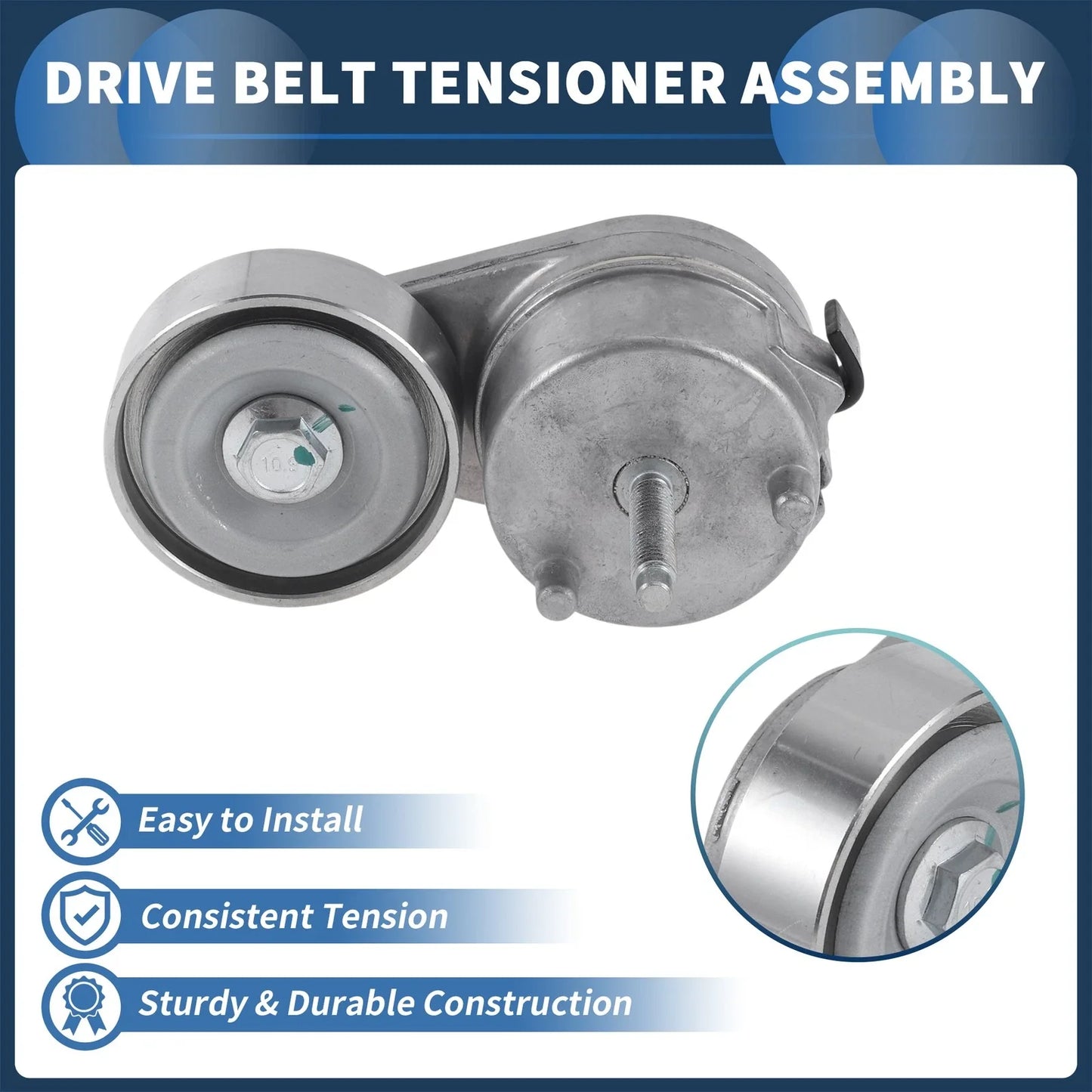 Belt Tensioner for Chevrolet Silverado 1500 (2001-2006) - Durable Metal 1 Pc