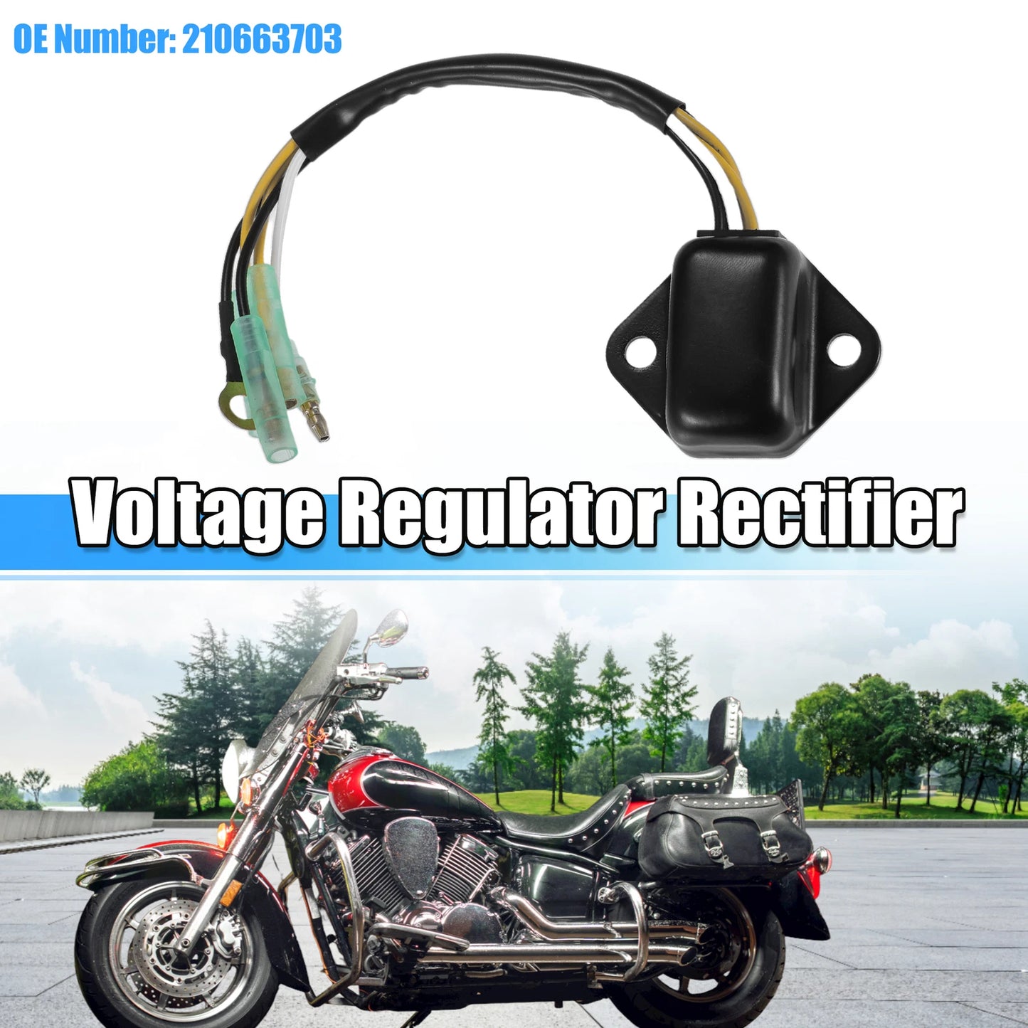 1pc Voltage Regulator Rectifier for Kawasaki 650 X-2 (No. 210663703)