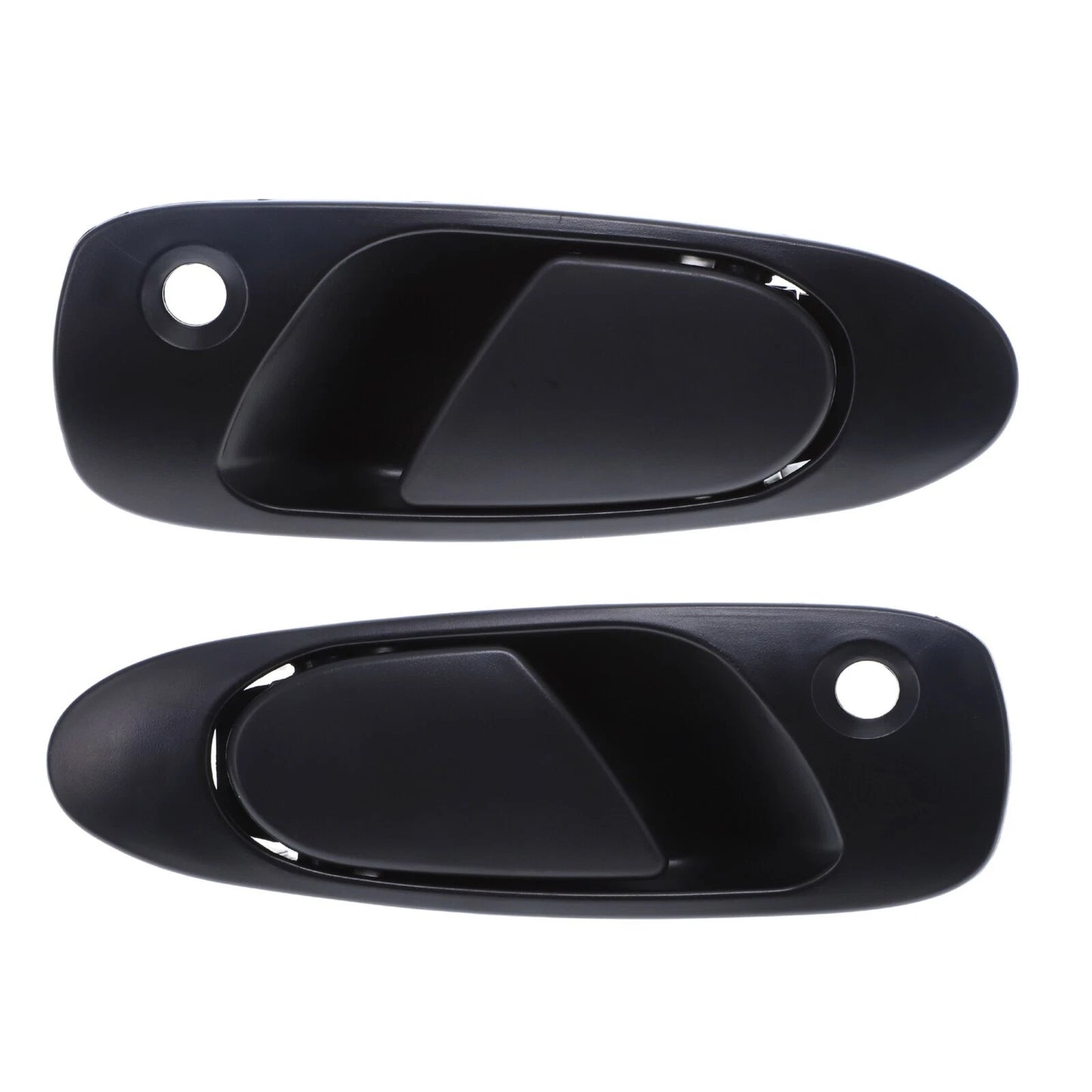 Set of 2 Door Handle Outer Black for Honda Civic (1991–1995)