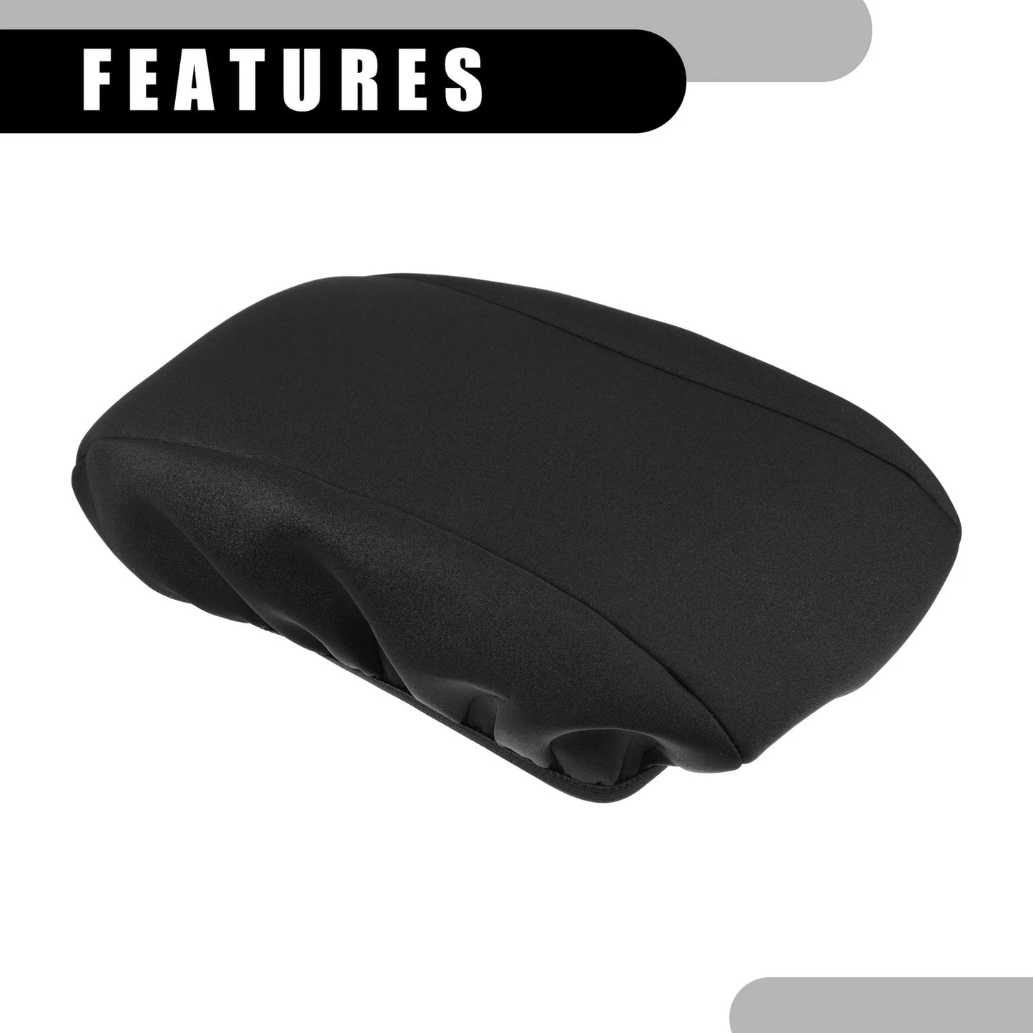 Center Console Lid Armrest Cover for Jeep Grand Cherokee (2010–2021) Black