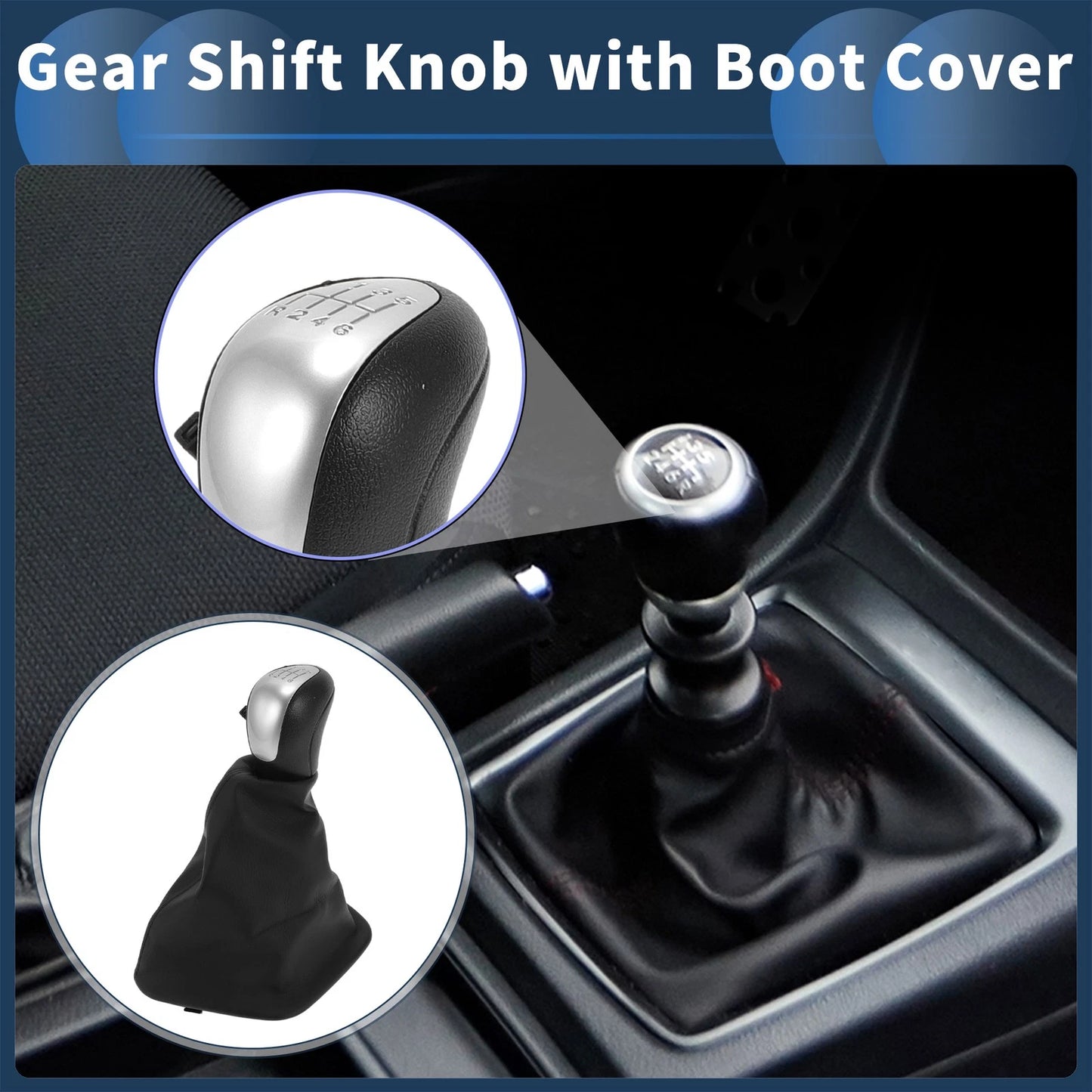 6 Speed Shift Knob with Boot Cover for Mercedes Benz Sprinter W906 (2006–2018)