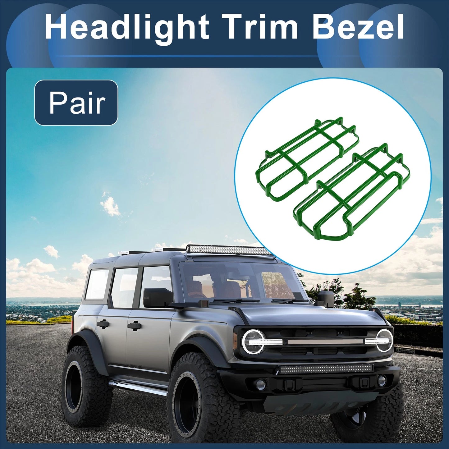 1 Pair Front Left Headlights