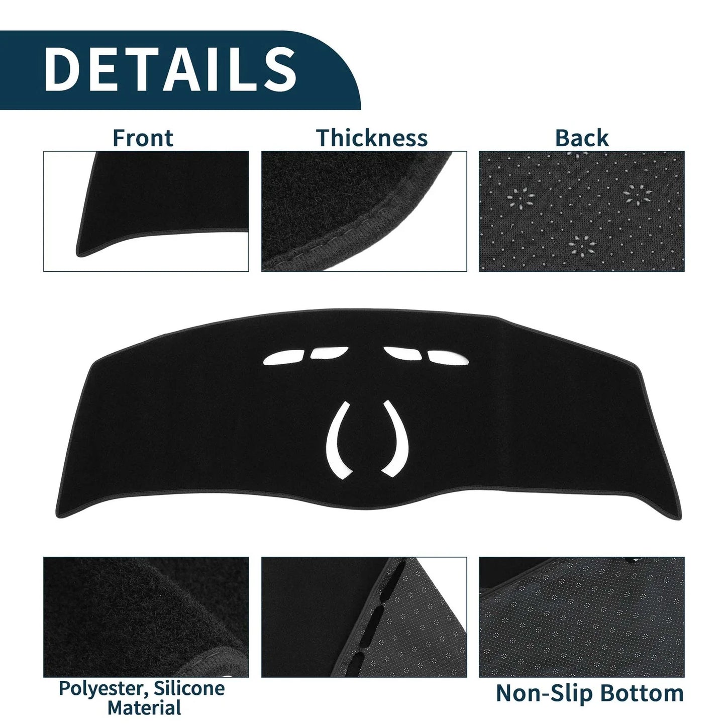 Dashboard Dash Cover Mat for BMW MINI F55/F56 (2014-2024) Black