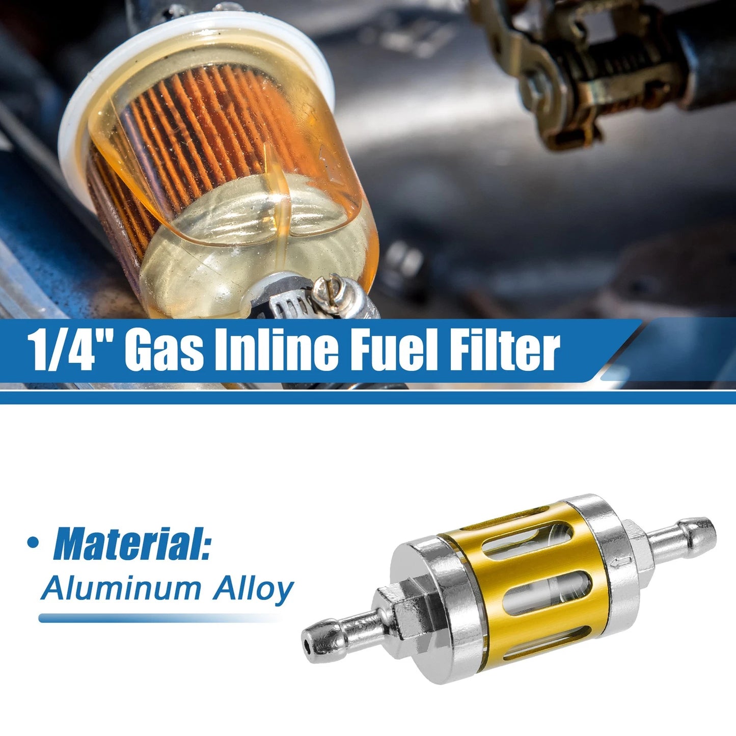 Universal Inline Fuel Filter for Small Engines (Gasoline)