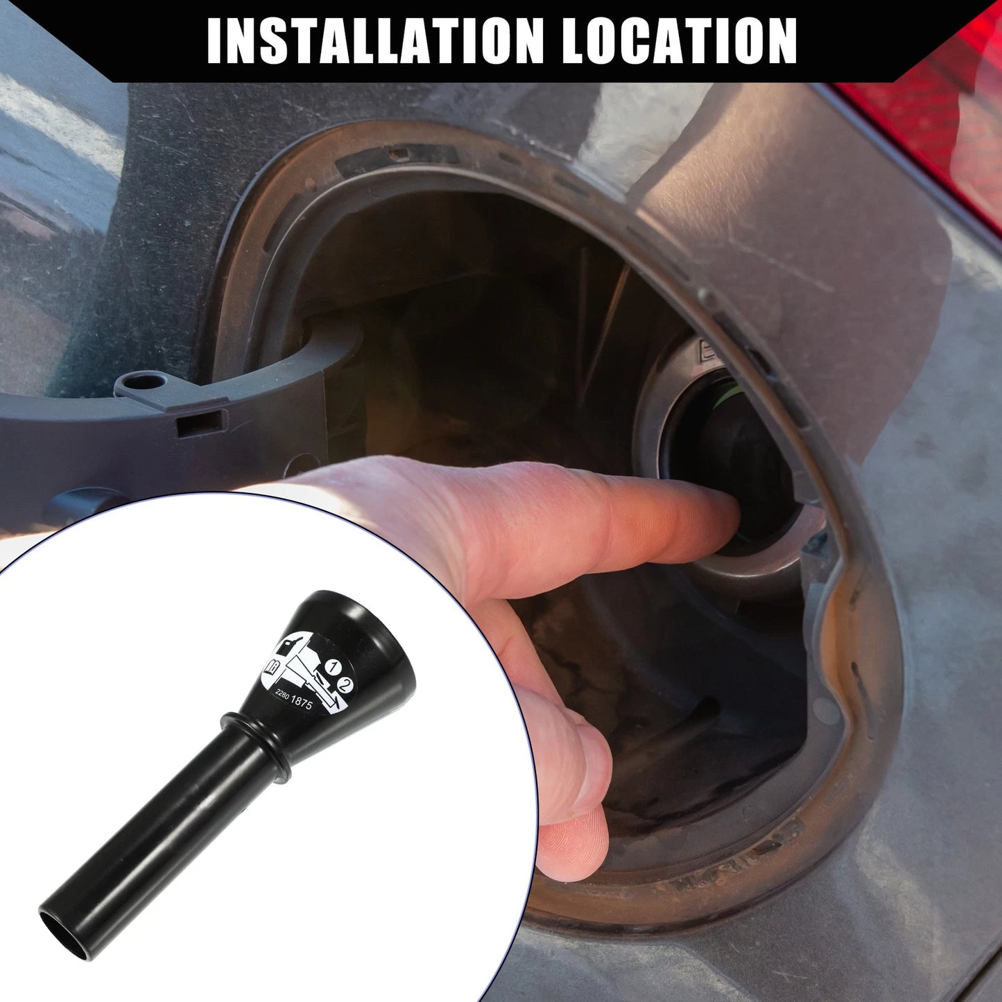 Rear Fuel Filler Funnel for Buick Enclave, Chevrolet (2008–2017) 13580741