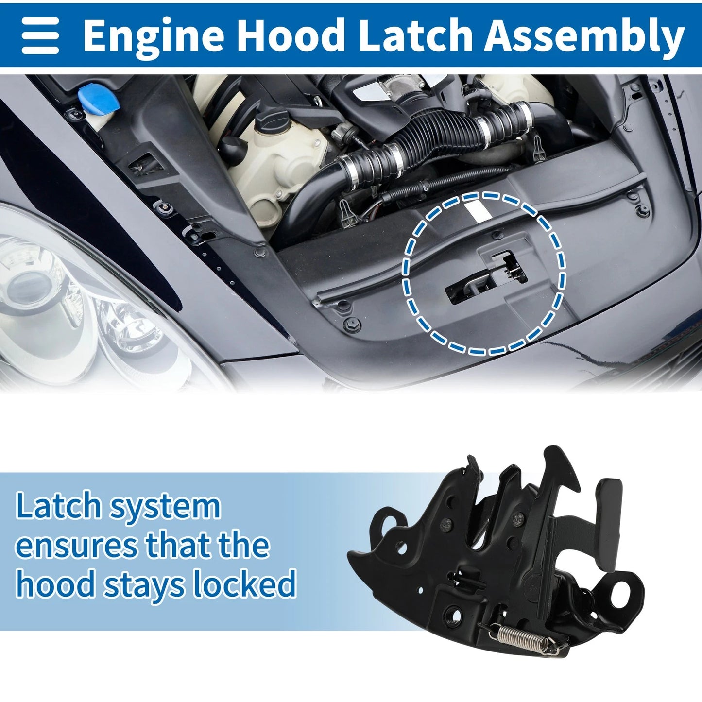 Hood Latch Assembly for Nissan Sentra (2007–2012) No. 65601ET000