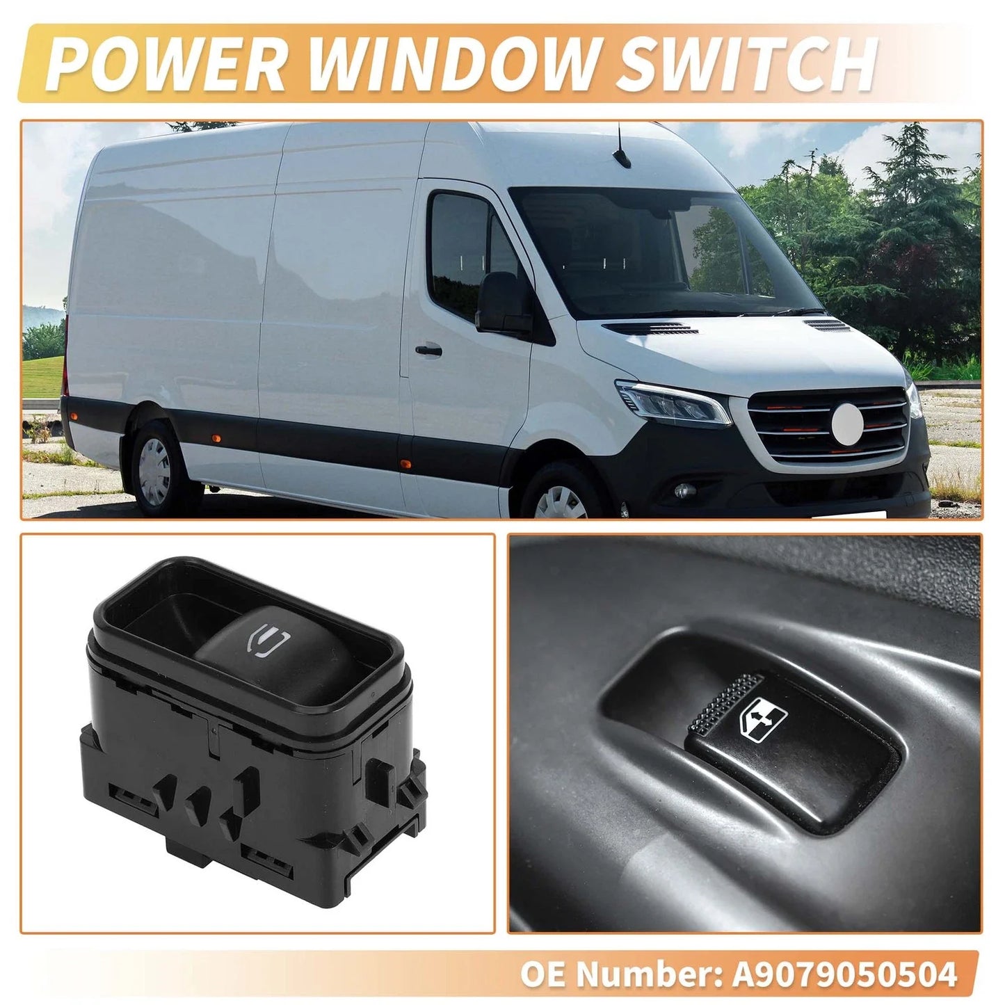 Power Window Switch for Mercedes-Benz Sprinter W907 (2019-2023)