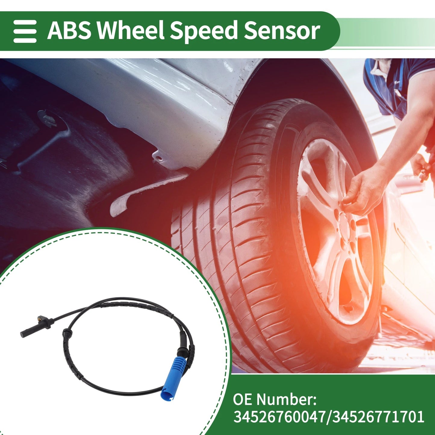 ABS Wheel Speed Sensor for BMW E61 (2004–2010) No. 34526760047/34526771701