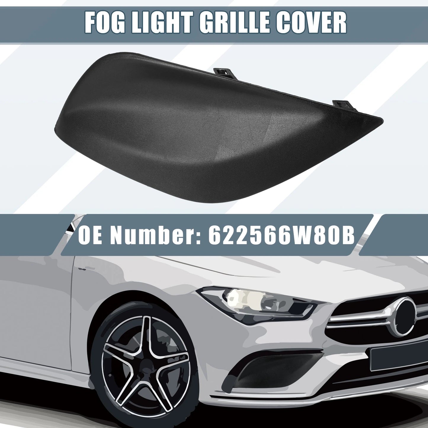 Front Right Fog Light Grille Cover 622566W80B NI1039133 for Nissan Versa (2015–2018)