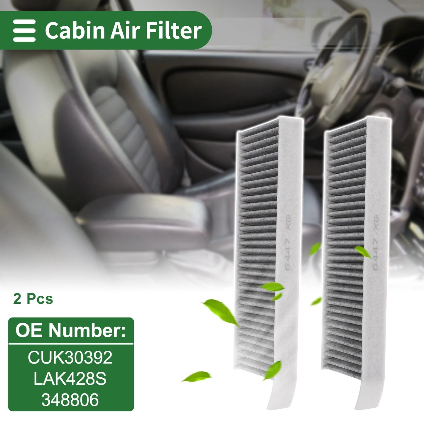 Cabin Air Filter No.CUK30392/LAK428S for Citroen Berlingo (EC)