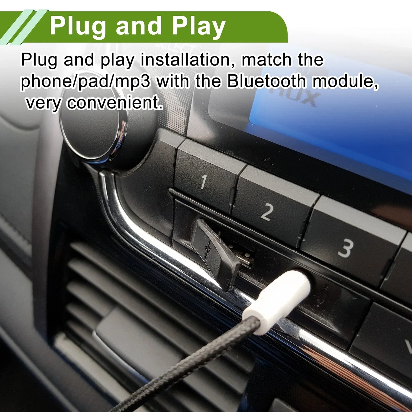 Stereo Radio Harness Bluetooth AUX Adapter for Honda Goldwing GL1800 (2001-2010)