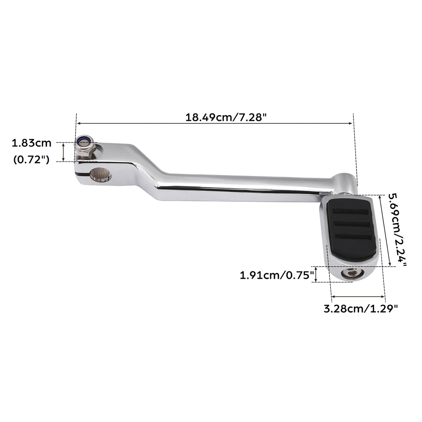 Chrome Left Heel Shift Lever Shifter Pegs for Harley Touring (1988 - 2024)