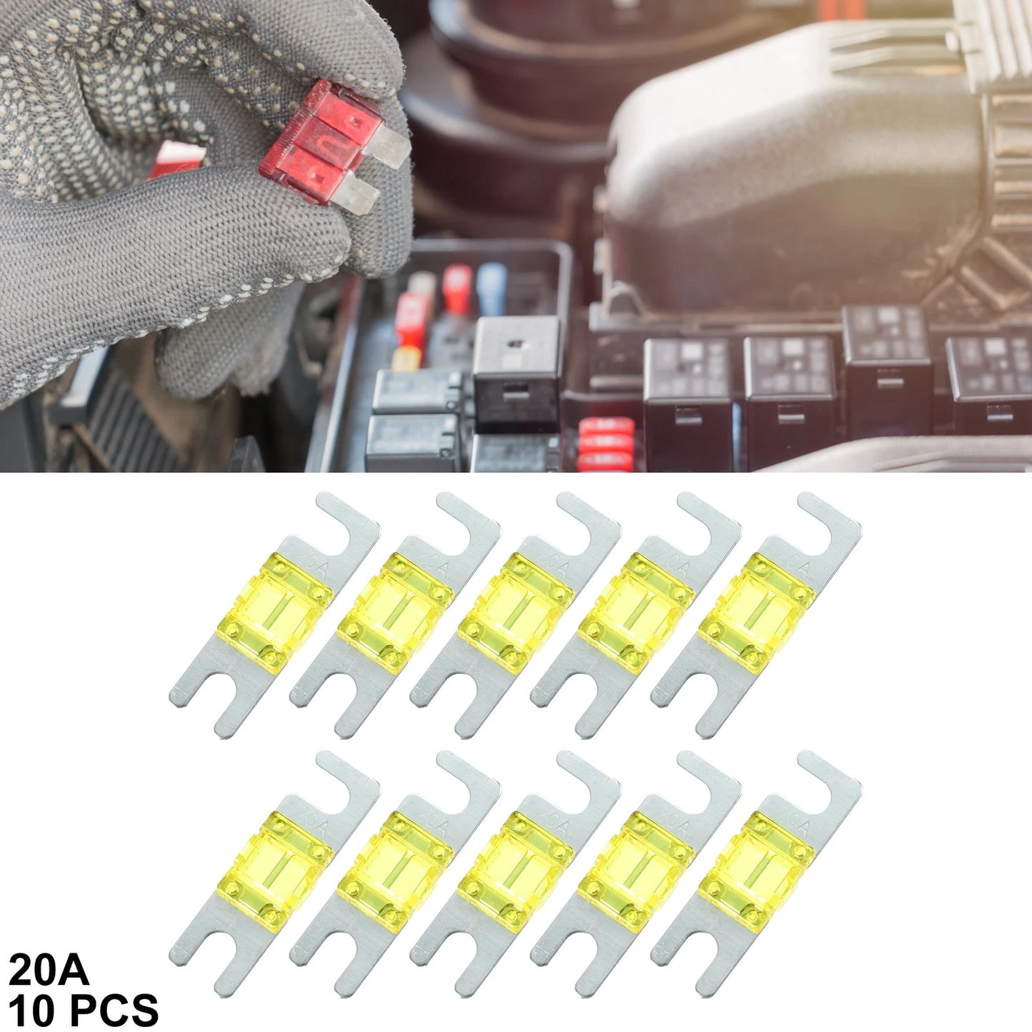 10pcs 20A AFS Mini ANL Fuses for Car Truck Motorcycle (Universal)