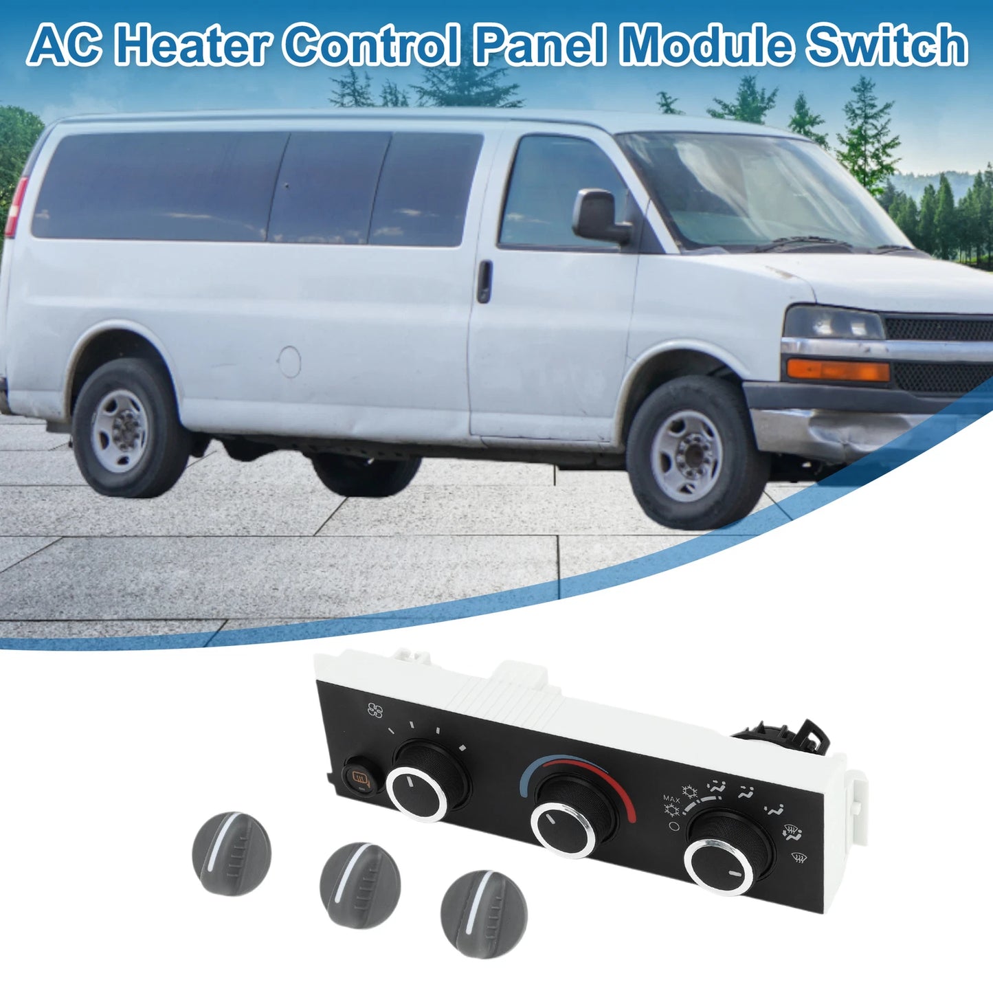 HVAC A/C Heater Climate Control Panel for Chevrolet Express 2500 3500 (2008–2022)