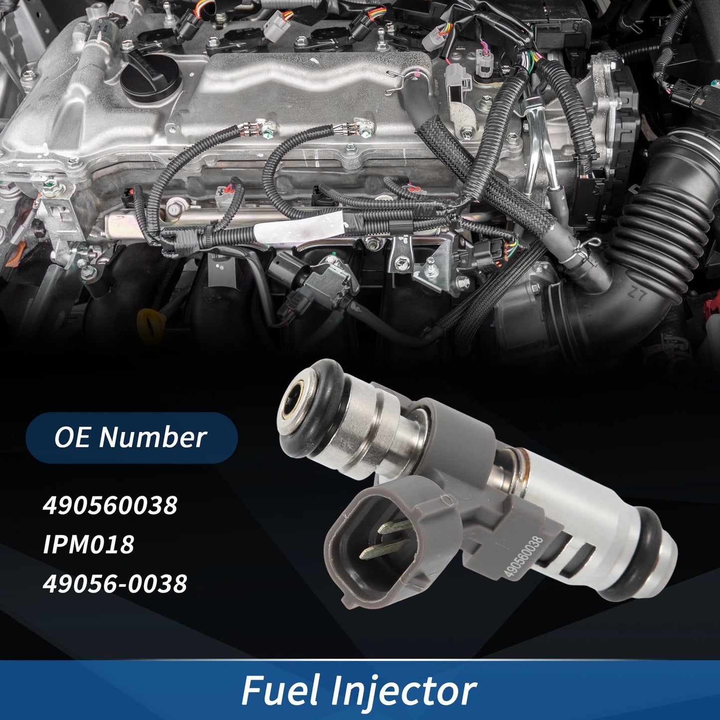 1 Pc Fuel Injector No.490560038/IPM018 for Kawasaki Mule Pro-FX (2016–2020)