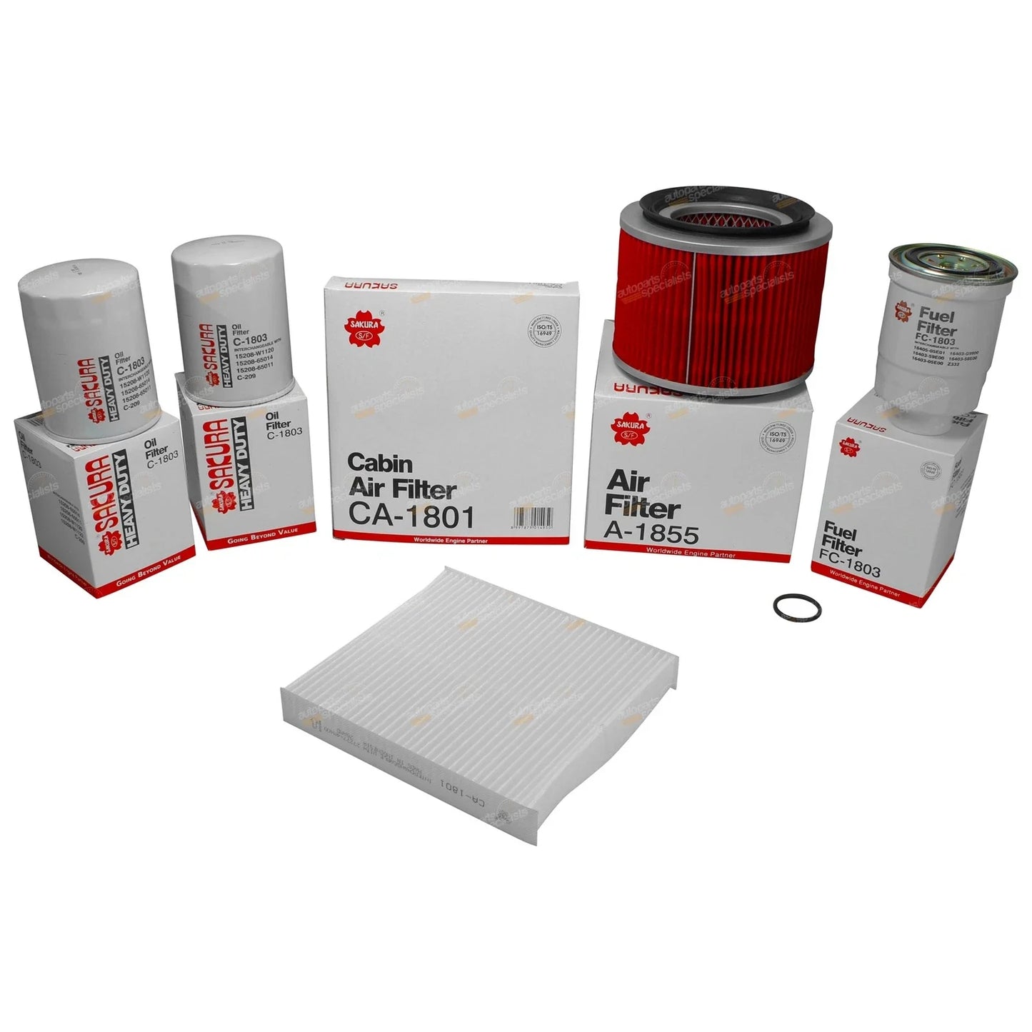 Oil/Air/Fuel Cabin Filter Kit for Nissan Patrol GU IV 4.2L TD42T (2004-2006)