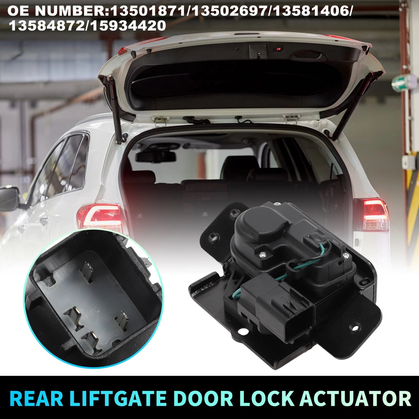 Rear Liftgate Door Lock Actuator Motor for Chevrolet Tahoe (2007–2014) No.13501871