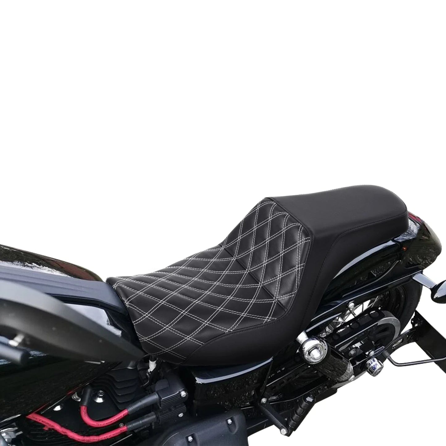 Black Gel Seat for Harley Dyna Low Rider FXDL (2006-2017)