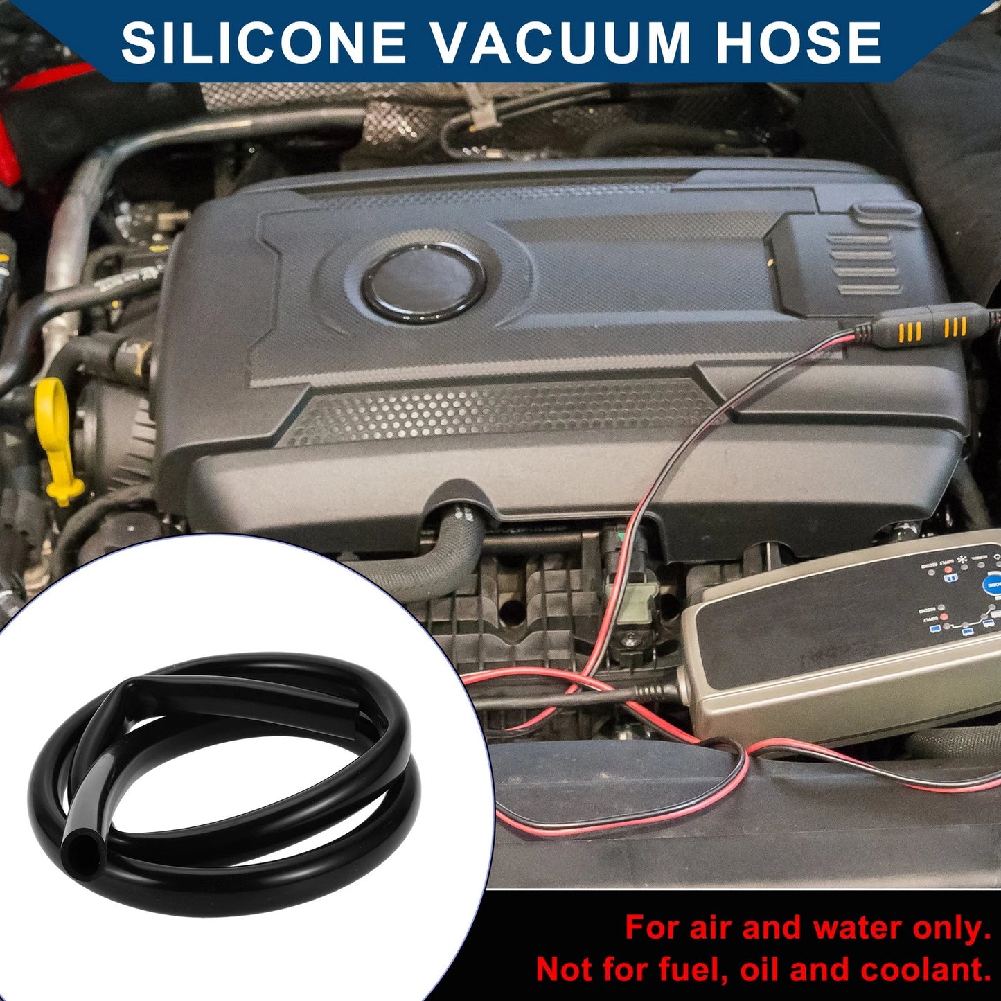 Silicone Vacuum Tubing Hose 5.5FT 13/16" 20mm ID 3.5mm Thickness