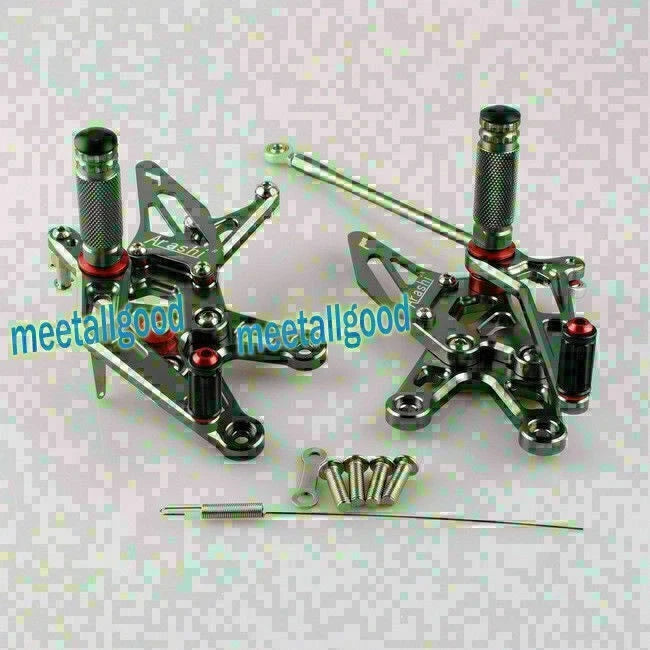 Pillion Footrest Rear Foot Pegs Hanger for Kawasaki ZX-6R Ninja (2005–2008)