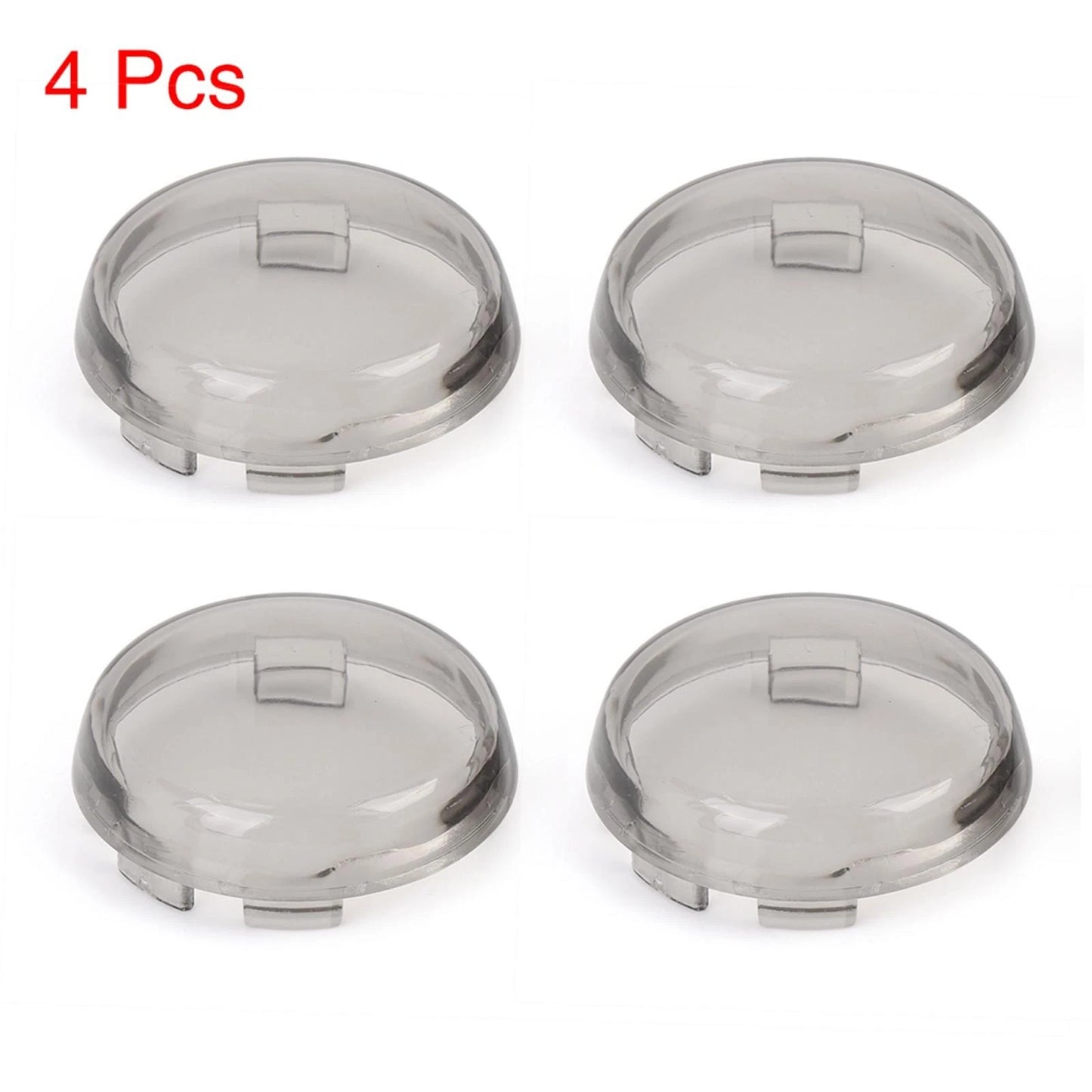 Set of 4 Turn Signal Light Indicator Lens Covers for Harley Davidson (51mm)