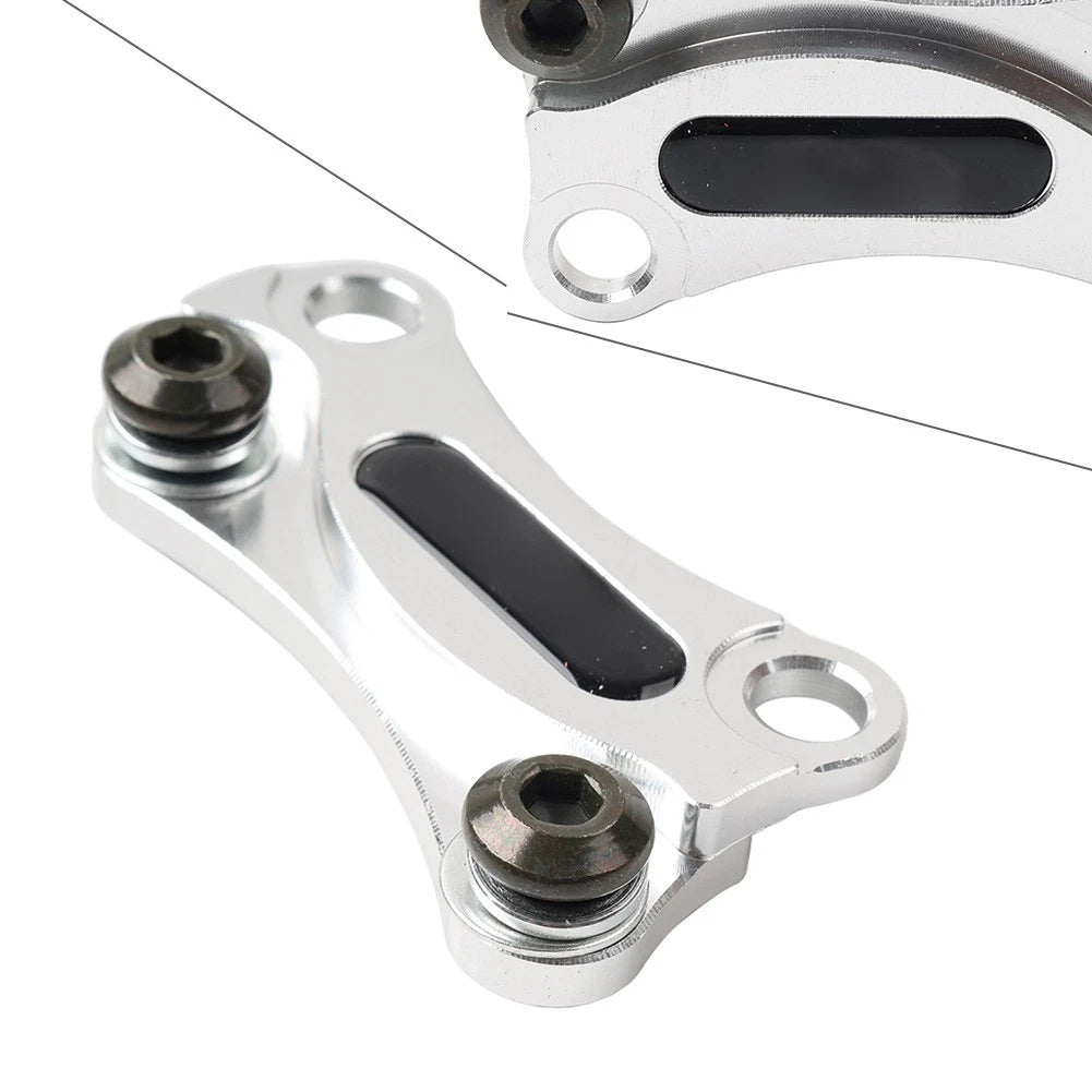 Chrome Brake Caliper Mount Bracket Clamp for Yamaha LC135 (2010–2023)