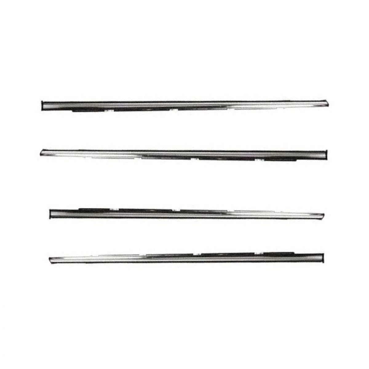 Weatherstrip Door Belt Chrome Set 4 Fits Honda Civic EG 4D Sedan 1992-95 D06