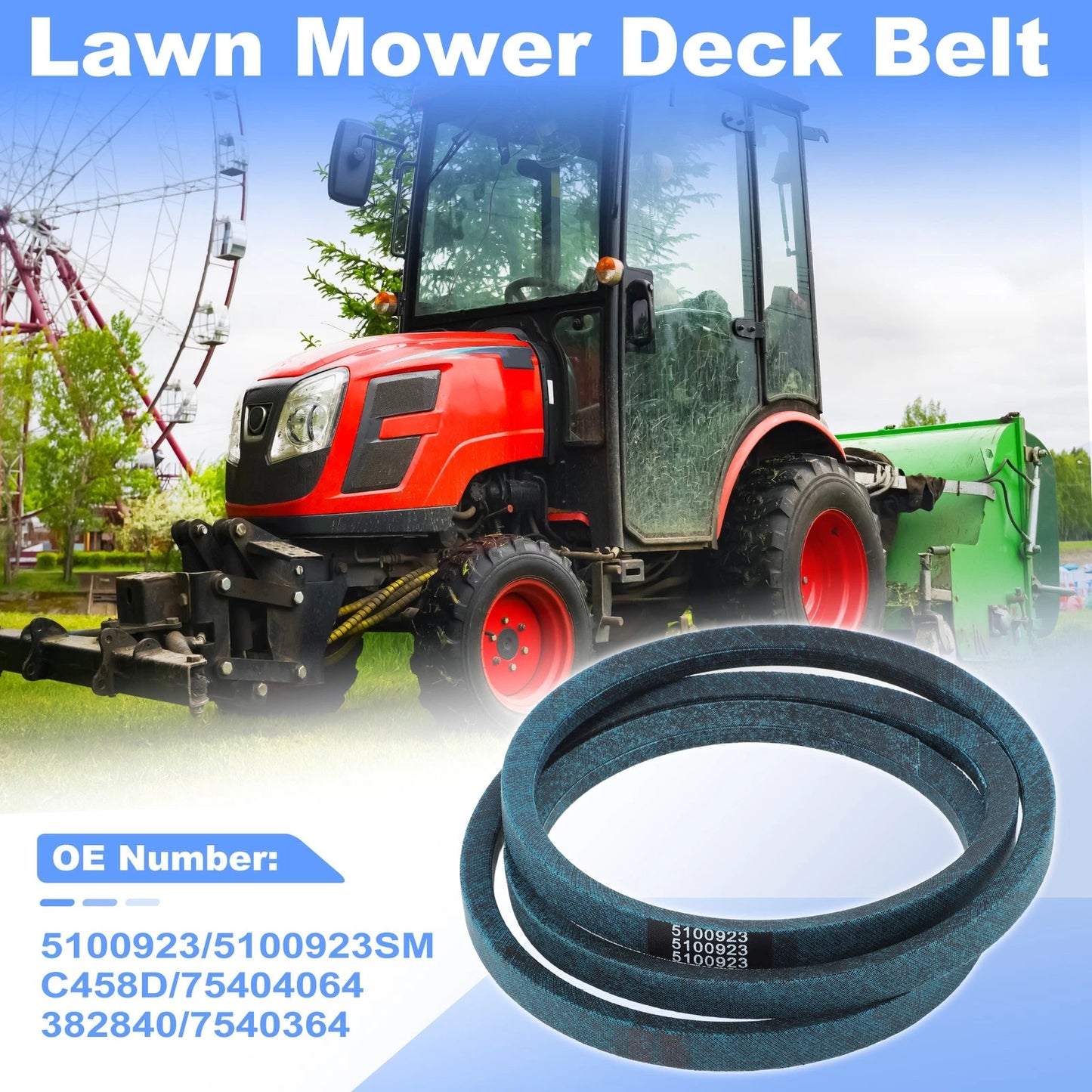 Drive Belt for Ferris IS500Z Series (5100923, 5100923SM, C458D, 754-04064)
