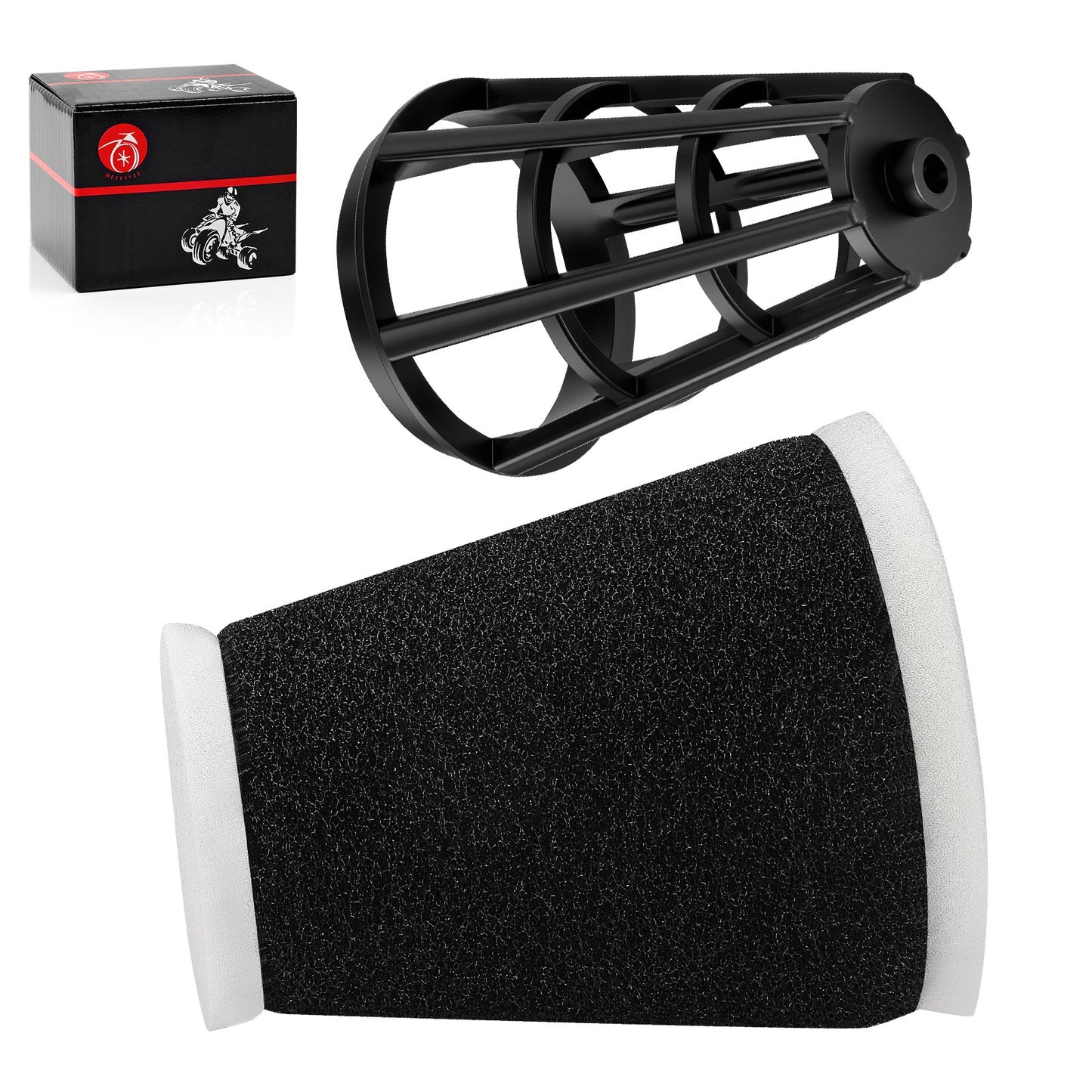 Air Filter for Yamaha BW200 Big Wheel (1986–1988) with Holder Cage