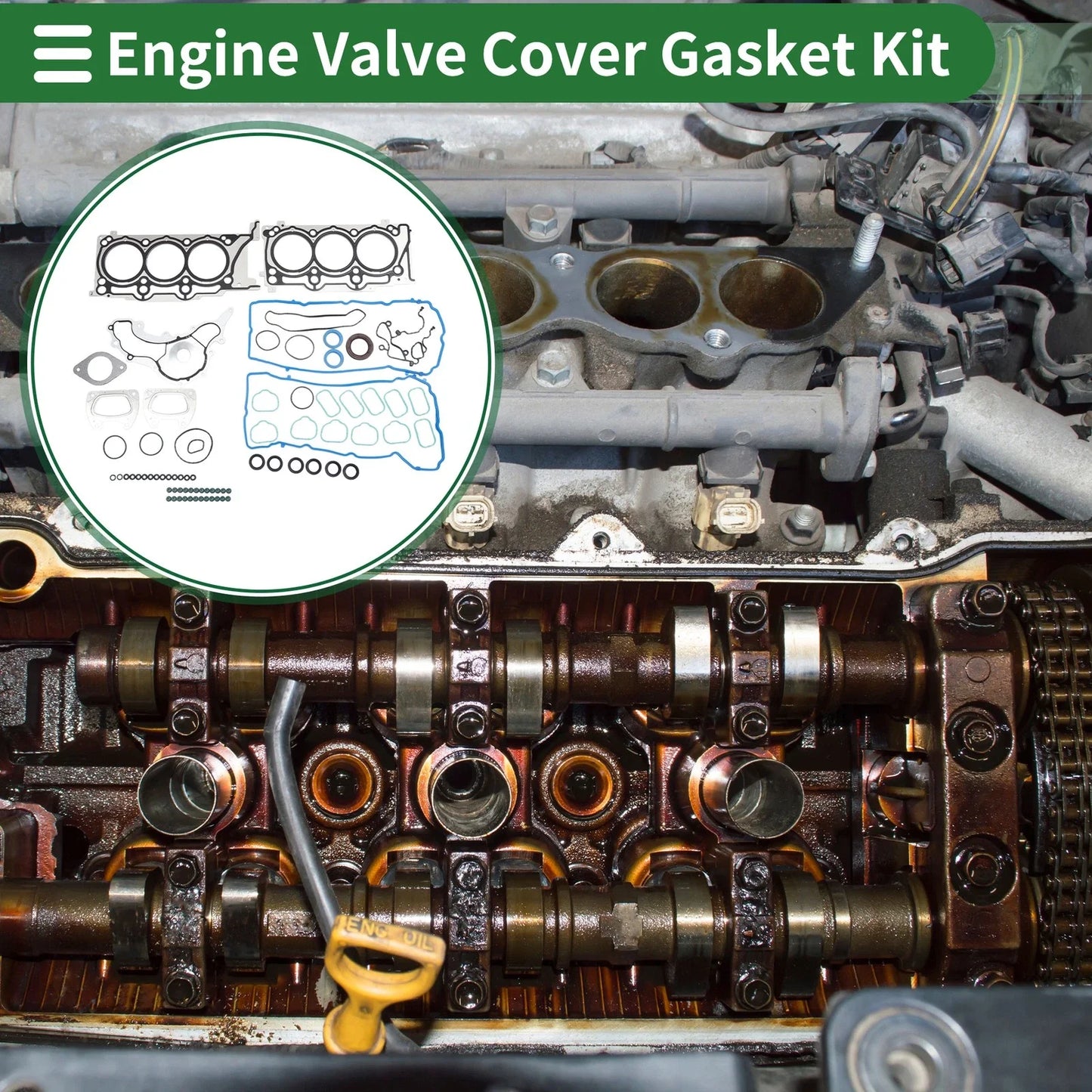 Engine Valve Cover Gasket Kit for Dodge Avenger 3.6L (2011-2014) 1 Set