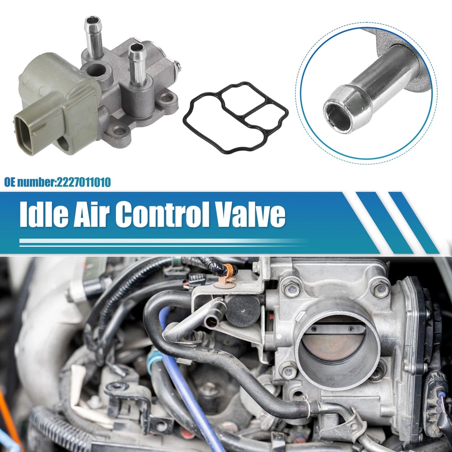Idle Air Control Valve for Toyota Tercel (1995–1999) No. 2227011010