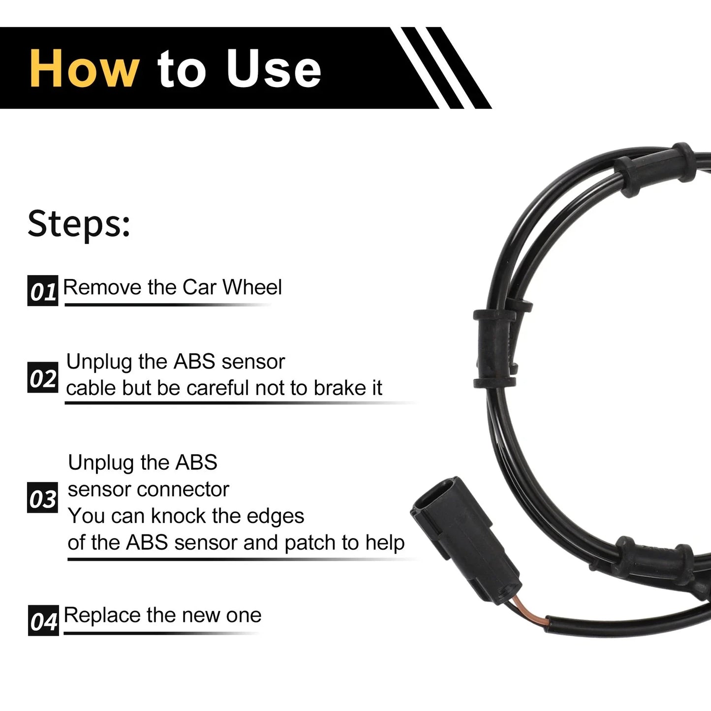 ABS Wheel Speed Sensor for Dodge Ram 3500 Front Left Right (2003-2005)