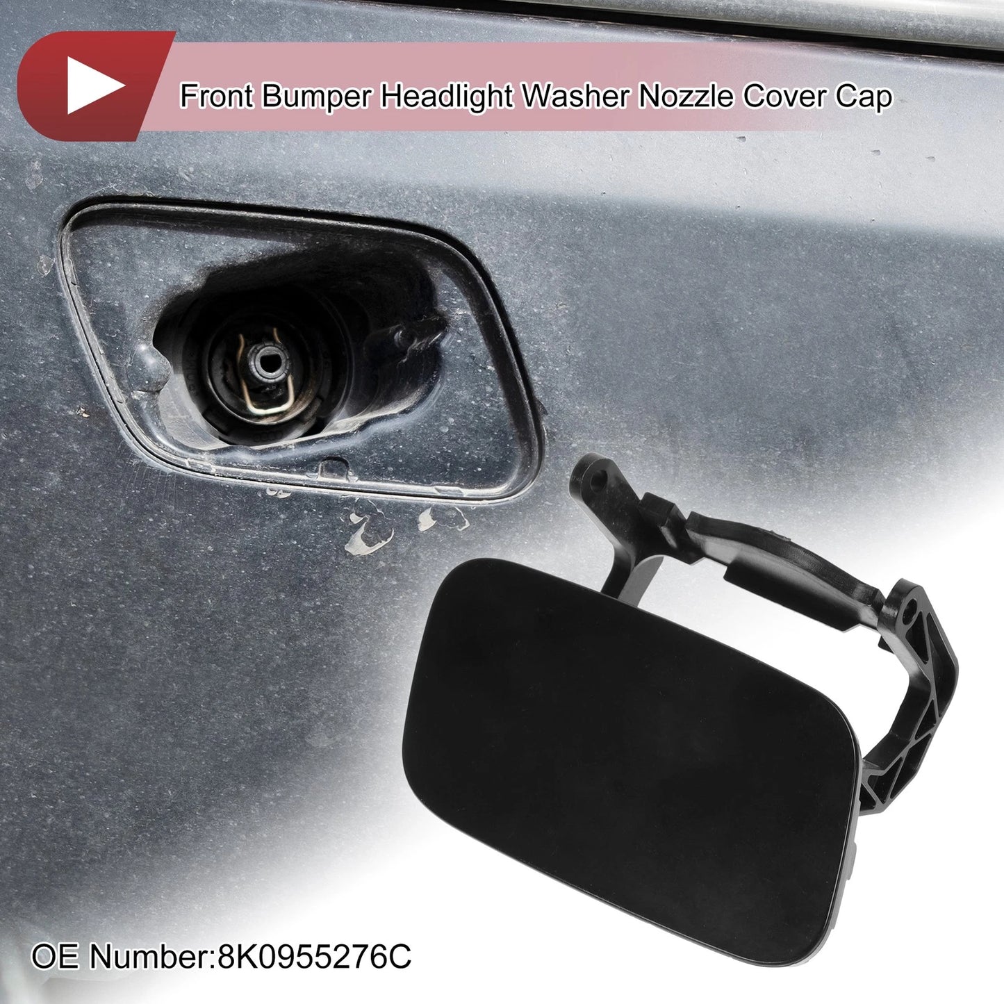 Front Right Washer Nozzle Cover Cap for Audi A4/A4 Quattro (2013) 1 Pcs